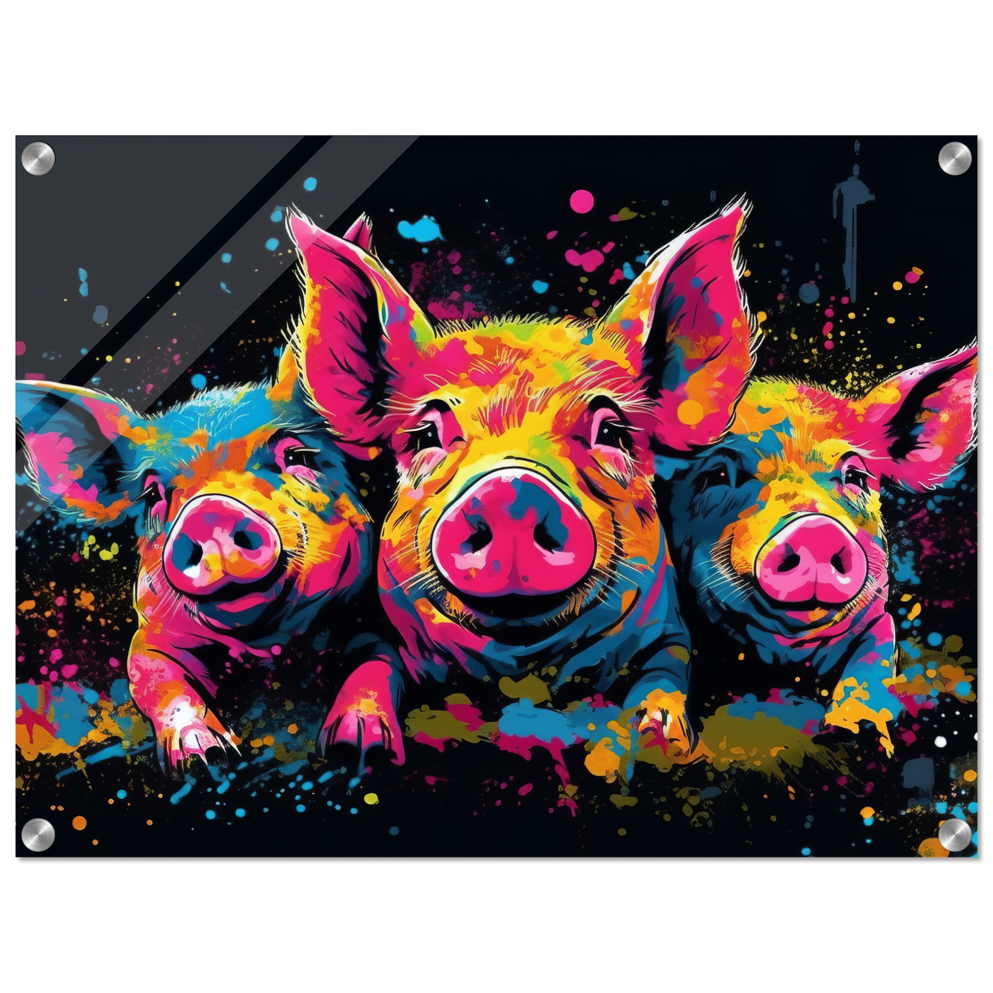Schweine Schwein Pop-Art (PIG12)
