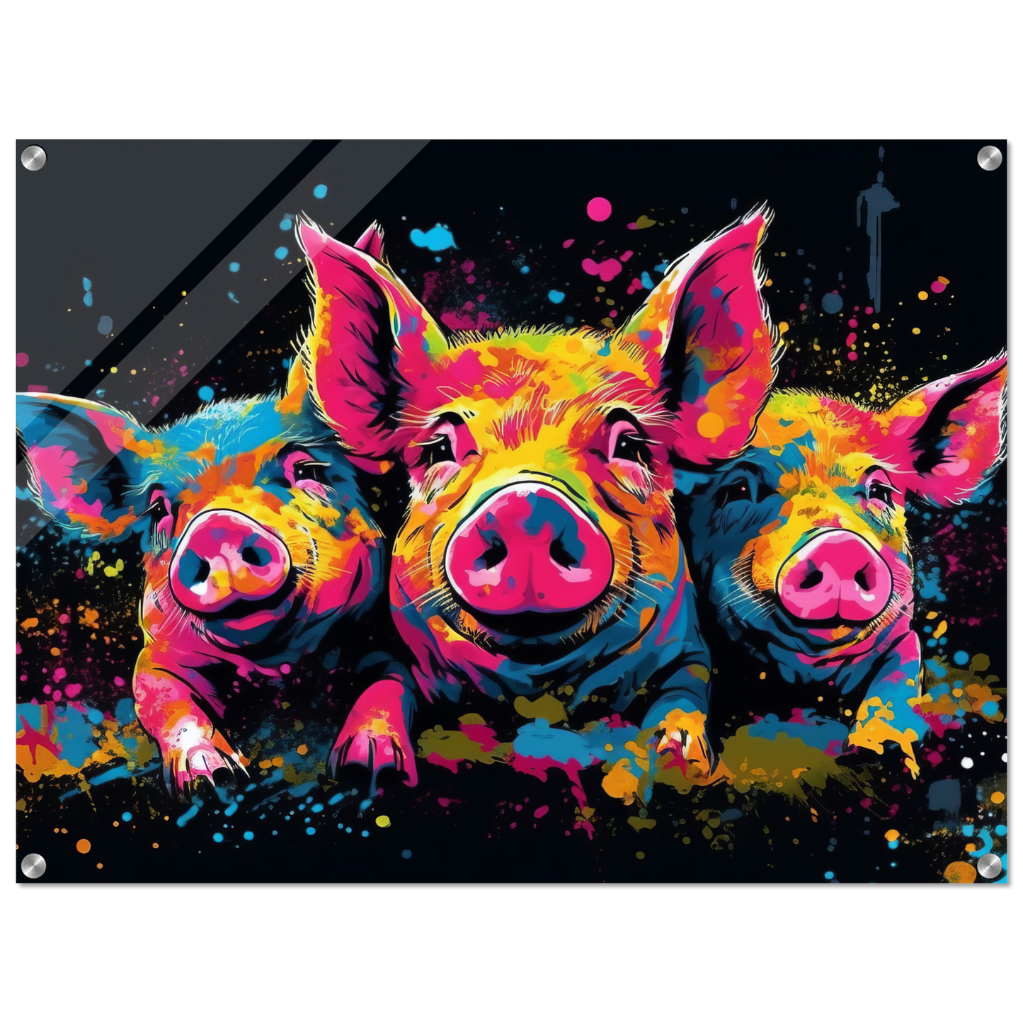Schweine Schwein Pop-Art (PIG12)