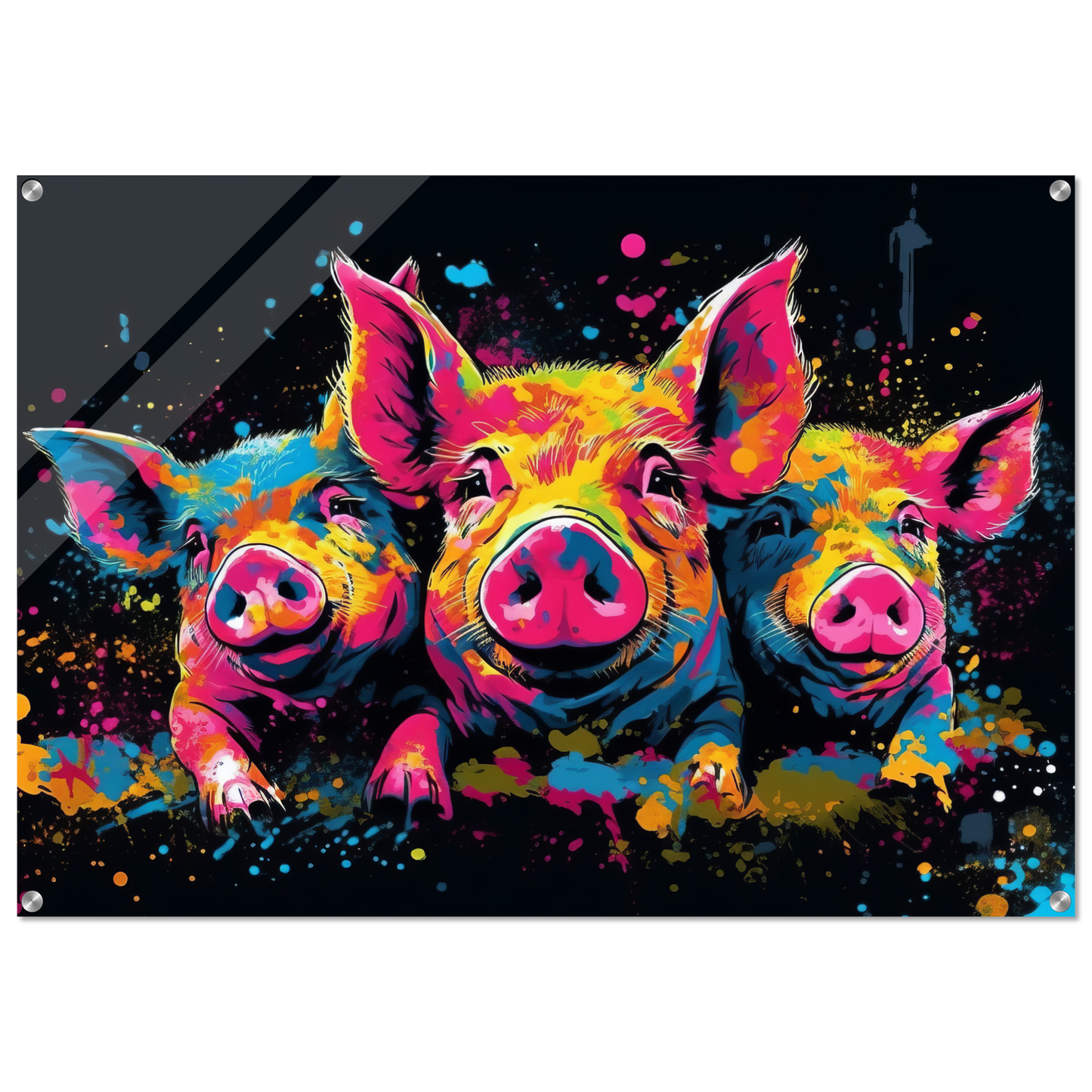 Schweine Schwein Pop-Art (PIG12)