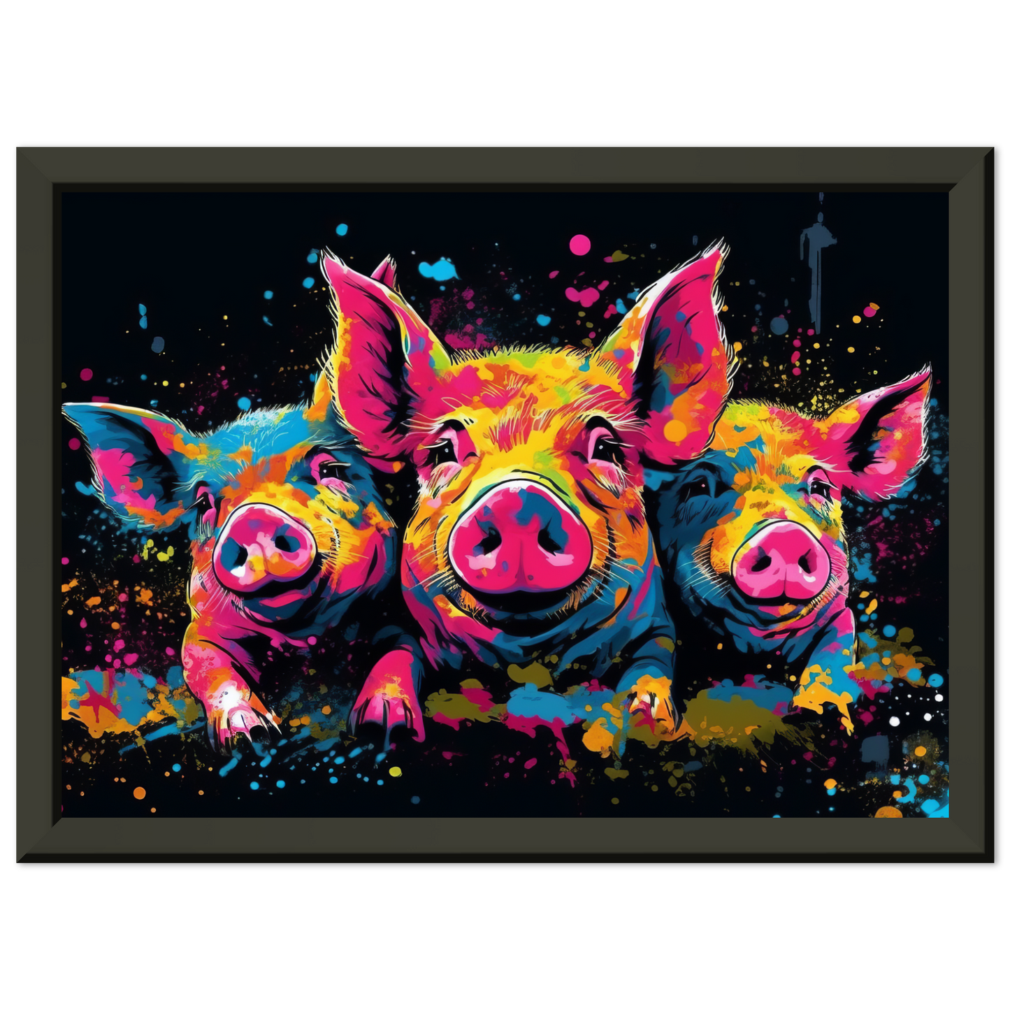 Schweine Schwein Pop-Art (PIG12)