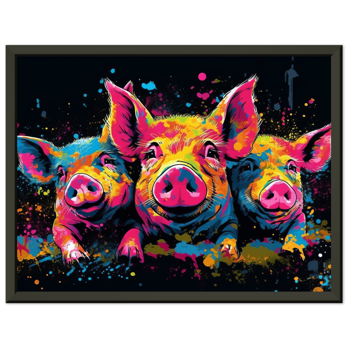 Schweine Schwein Pop-Art (PIG12)