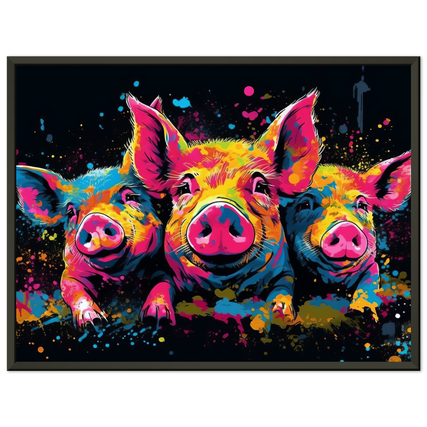 Schweine Schwein Pop-Art (PIG12)