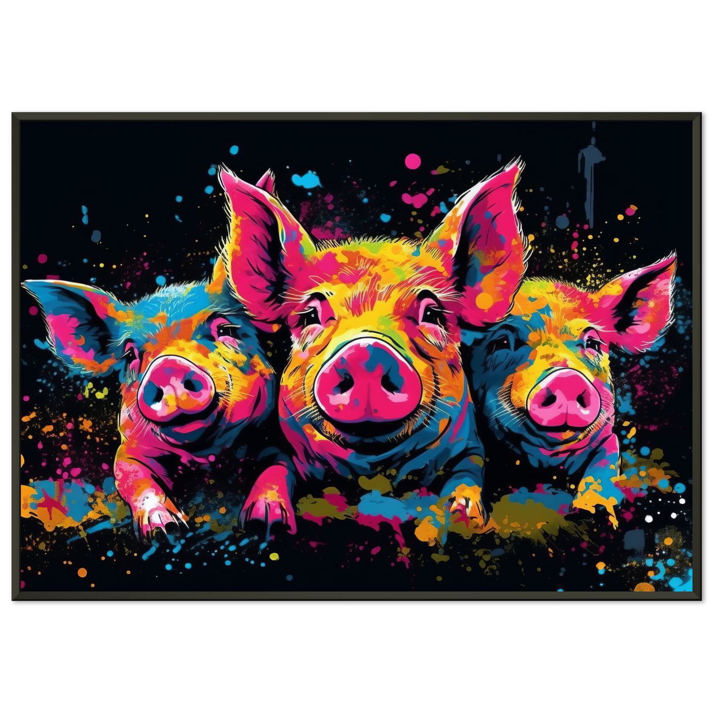 Schweine Schwein Pop-Art (PIG12)