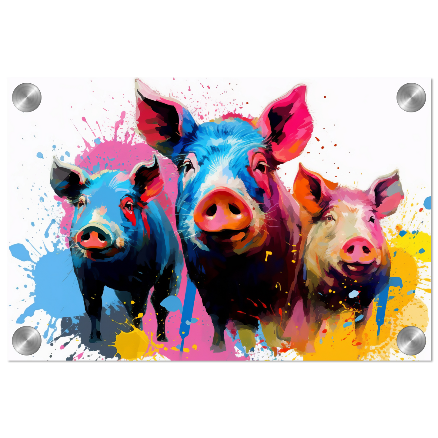 Schweine Schwein Pop-Art (PIG13)