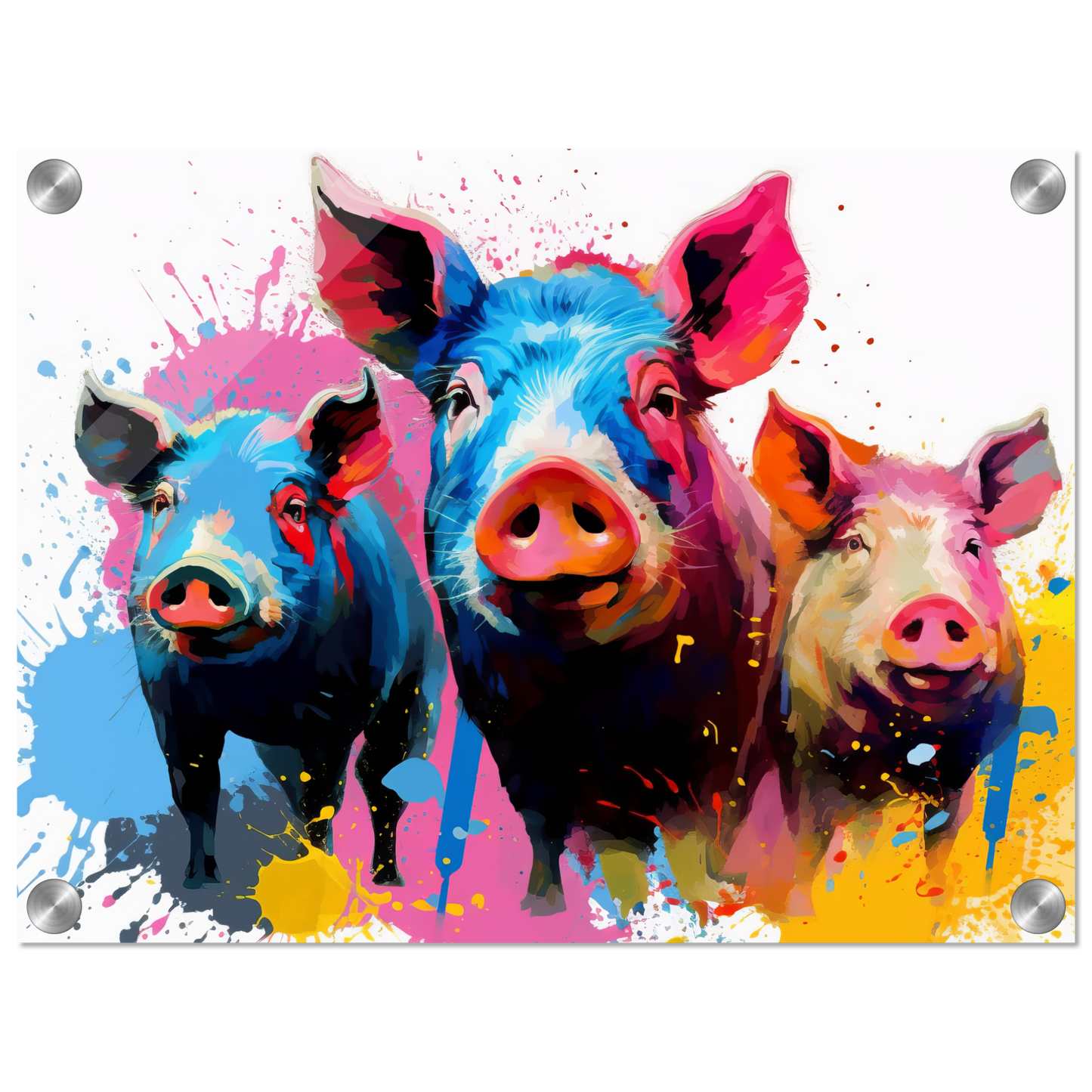 Schweine Schwein Pop-Art (PIG13)