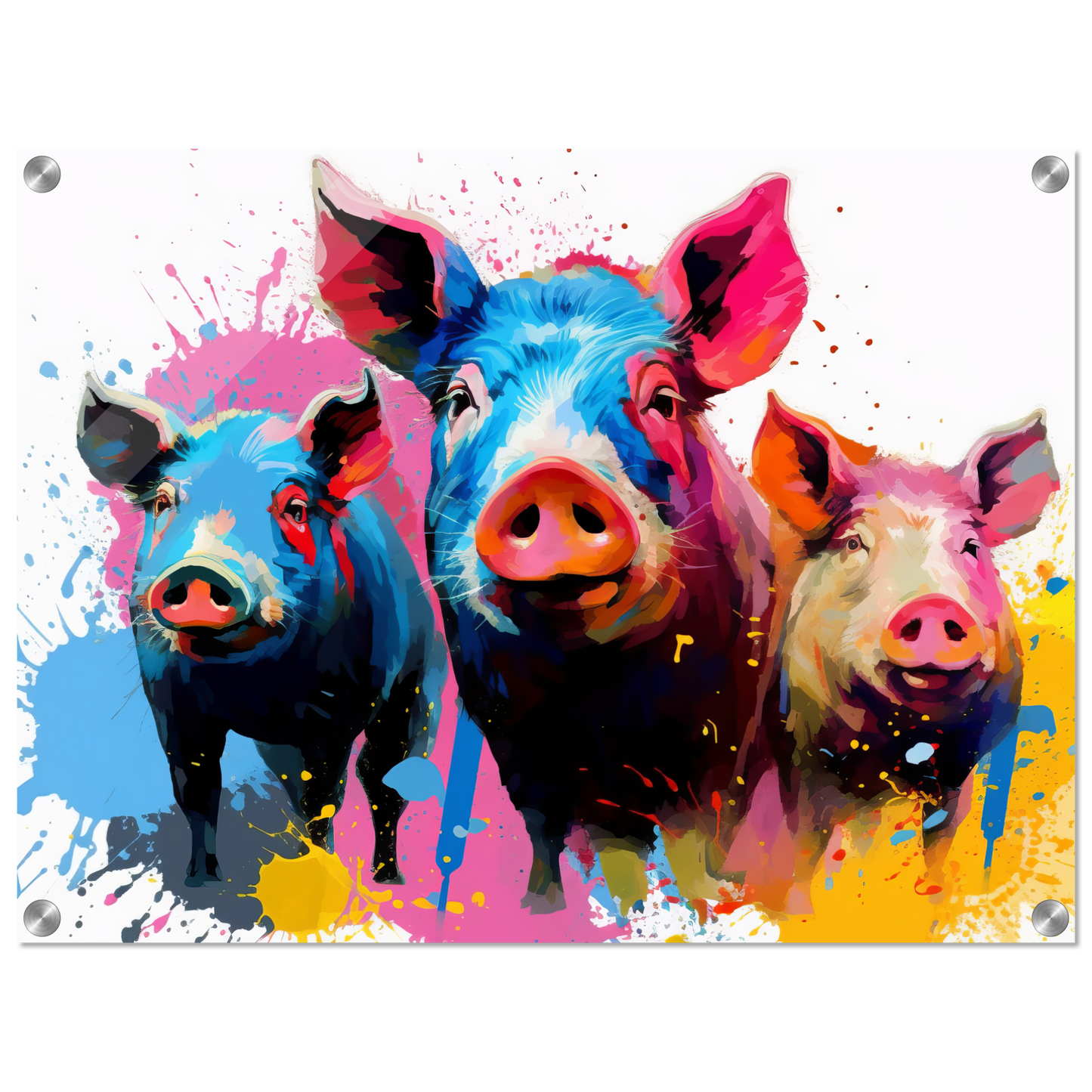 Schweine Schwein Pop-Art (PIG13)