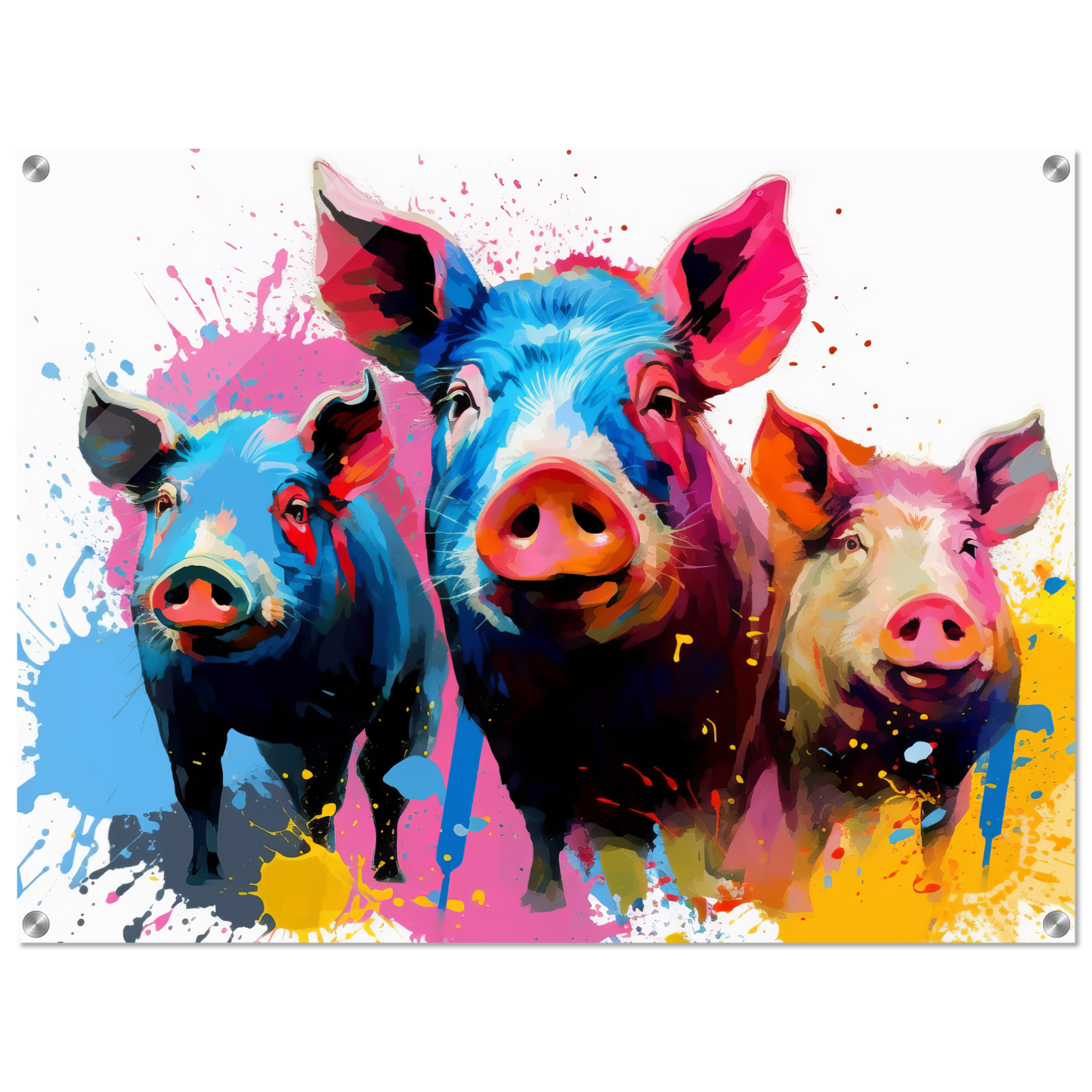 Schweine Schwein Pop-Art (PIG13)