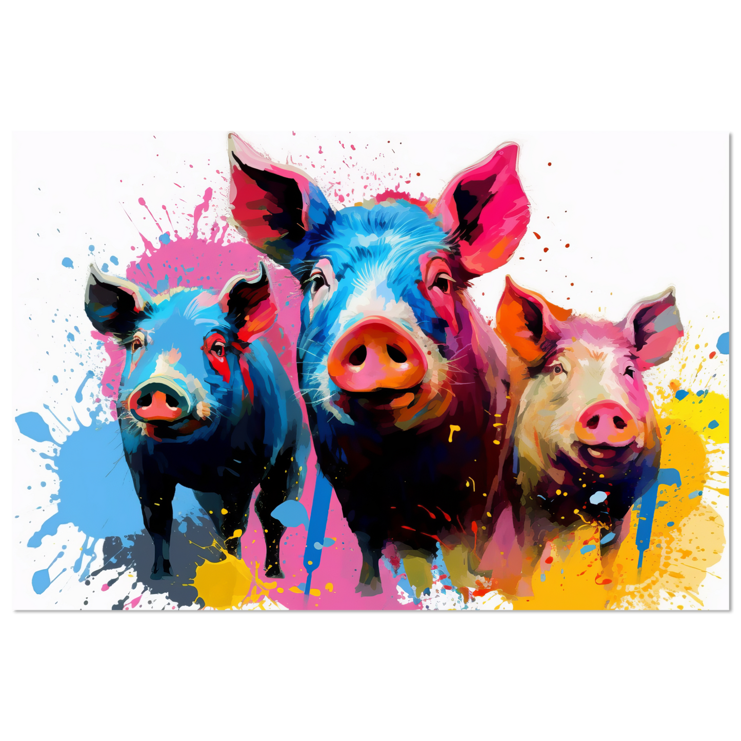 Schweine Schwein Pop-Art (PIG13)