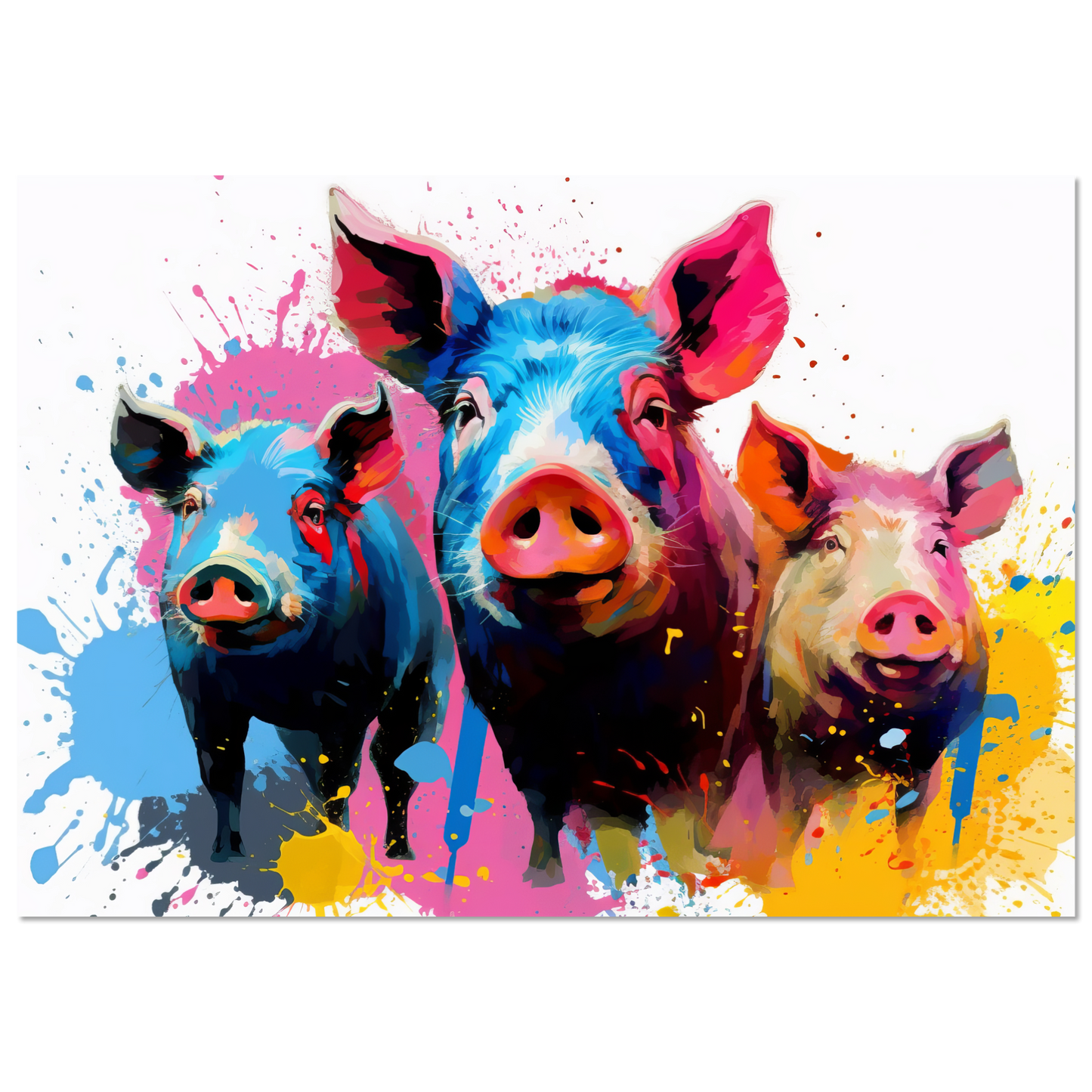 Schweine Schwein Pop-Art (PIG13)