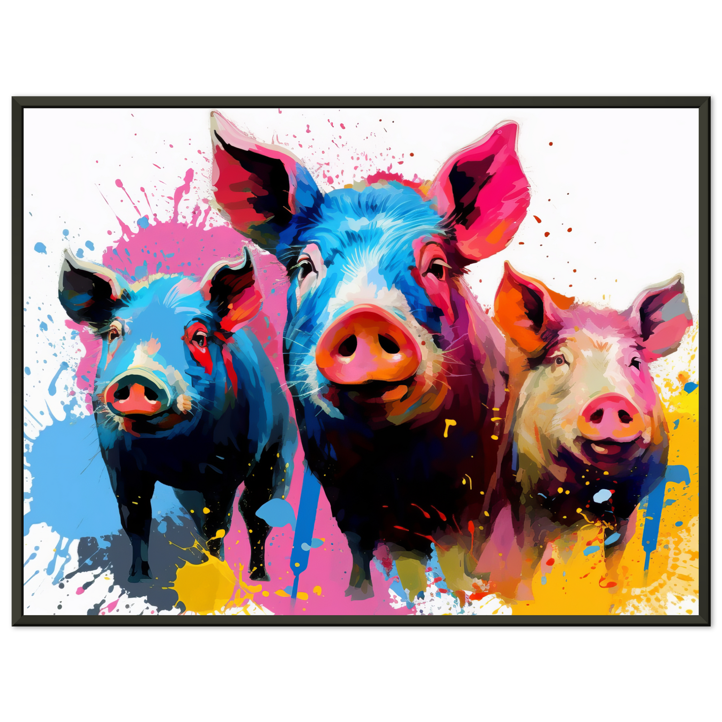 Schweine Schwein Pop-Art (PIG13)