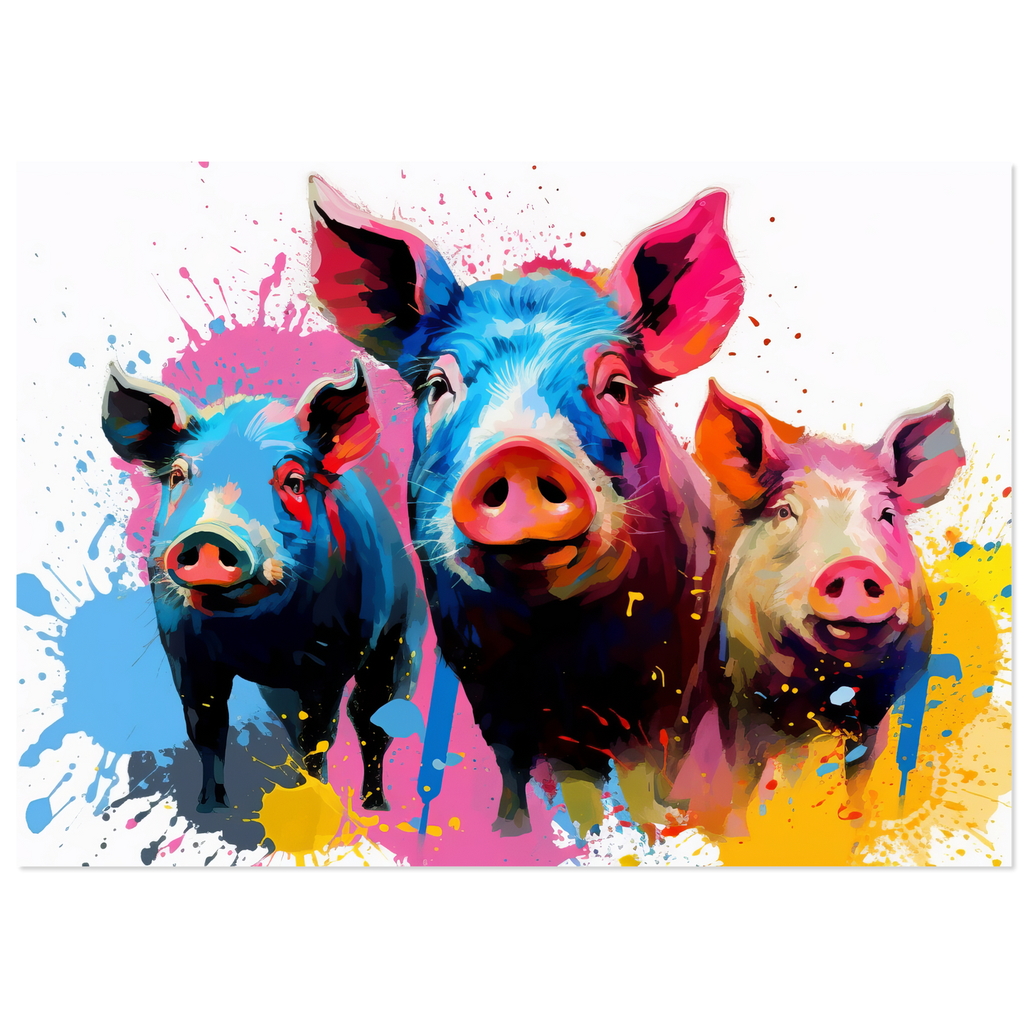 Schweine Schwein Pop-Art (PIG13)