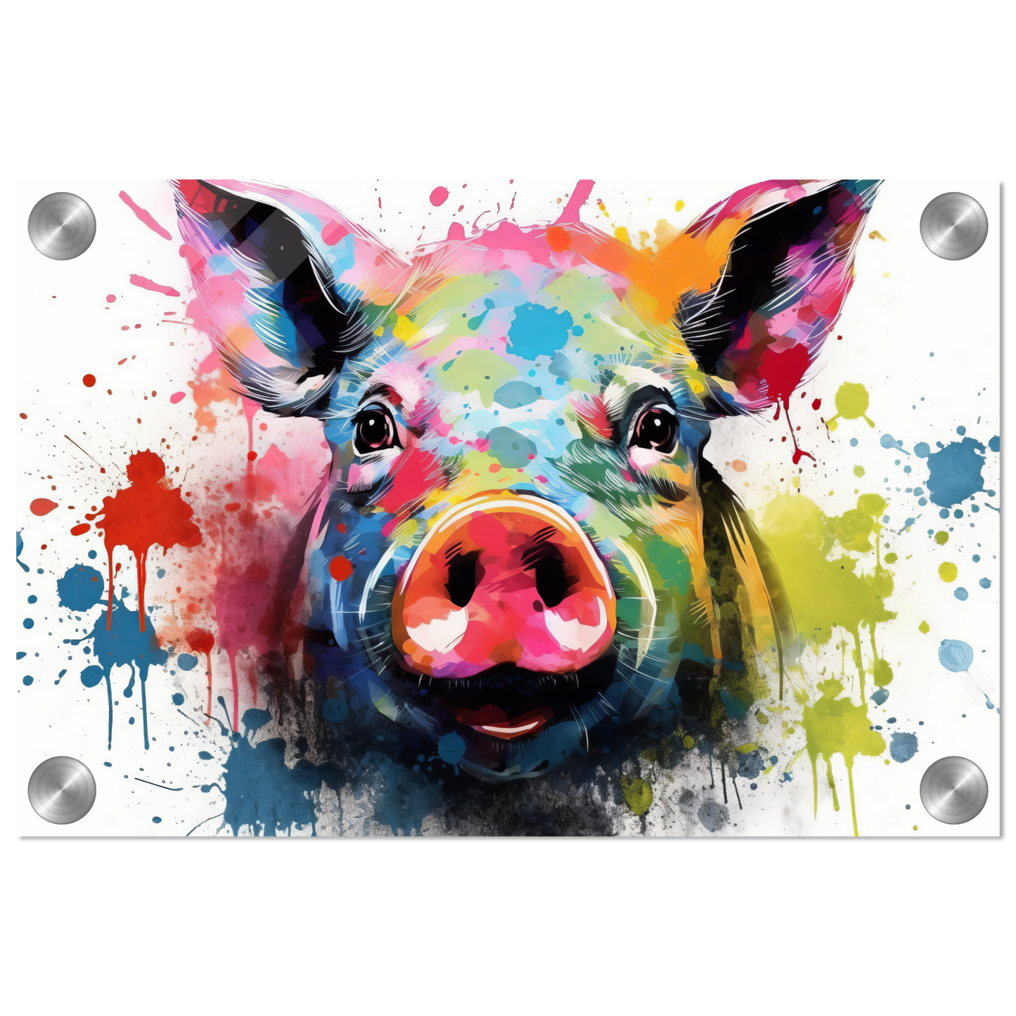 Schweine Schwein Pop-Art (PIG14)