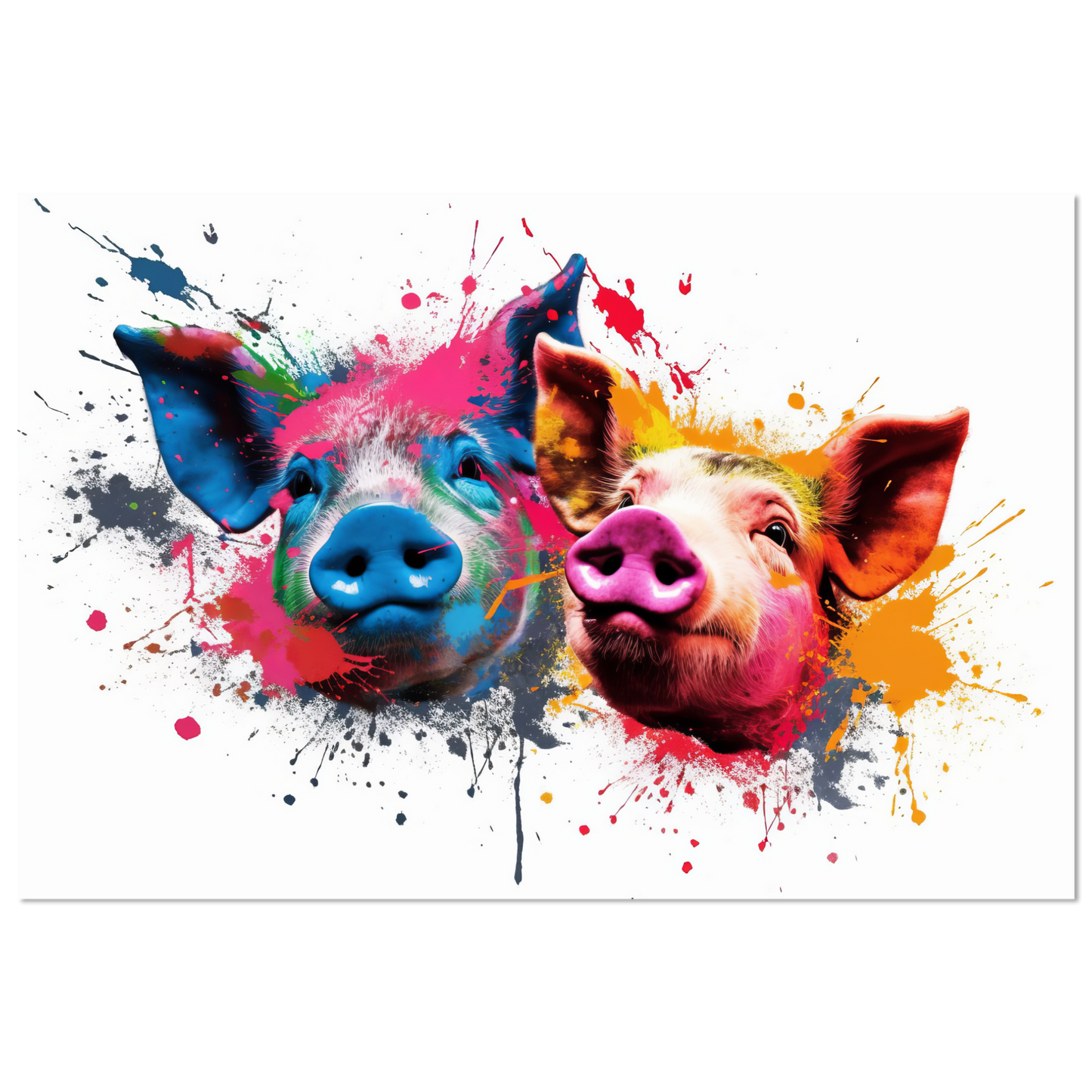 Schweine Schwein Pop-Art (PIG15)
