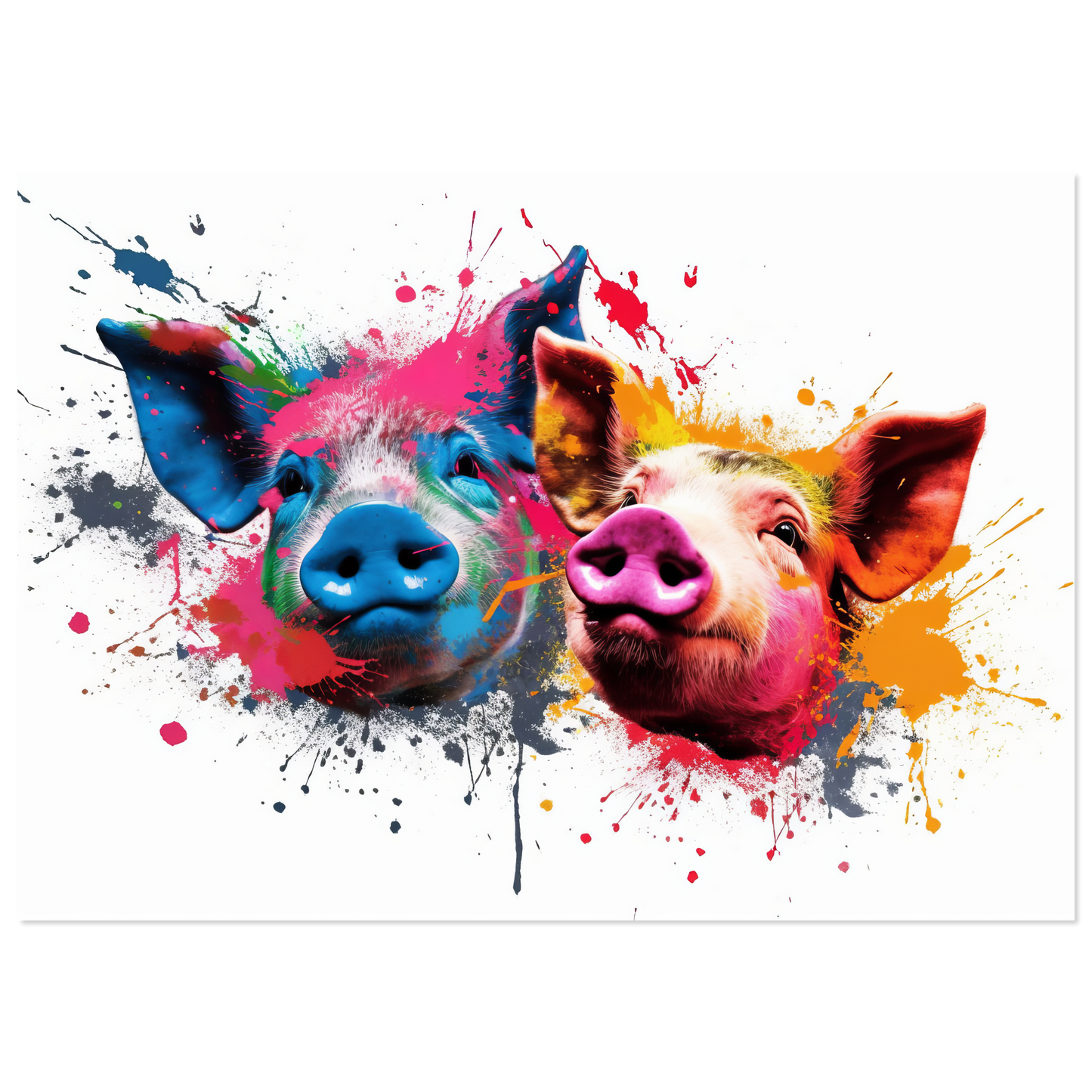 Schweine Schwein Pop-Art (PIG15)