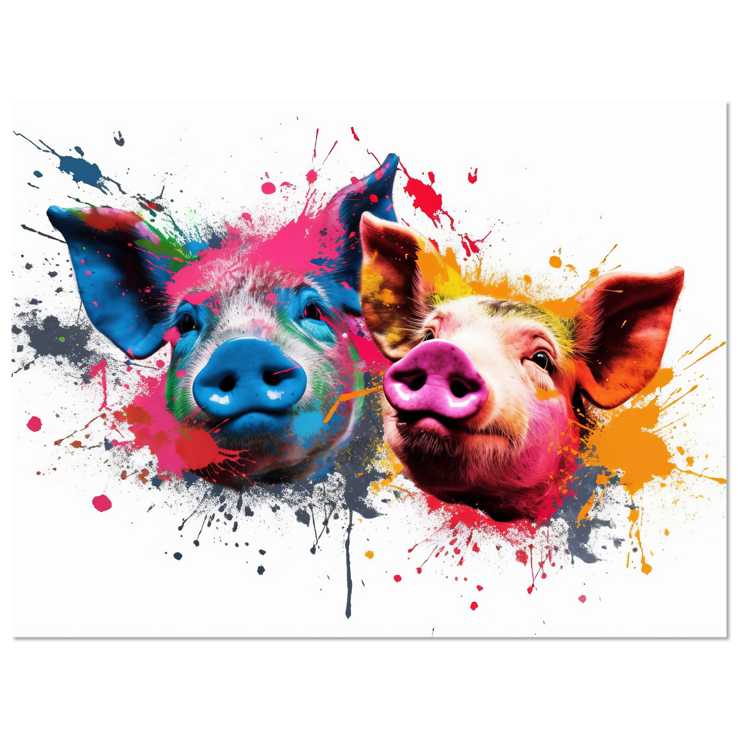 Schweine Schwein Pop-Art (PIG15)