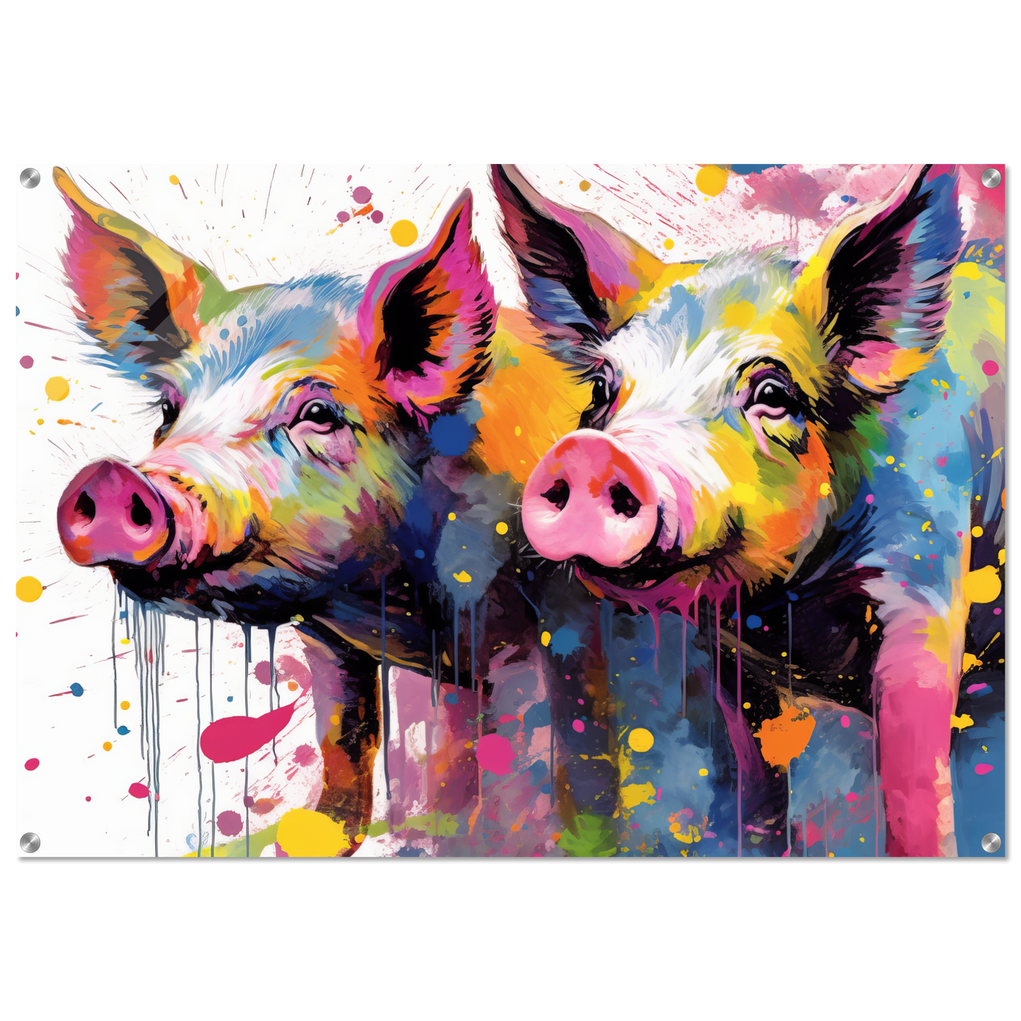 Pigs pig pop art (PIG16)