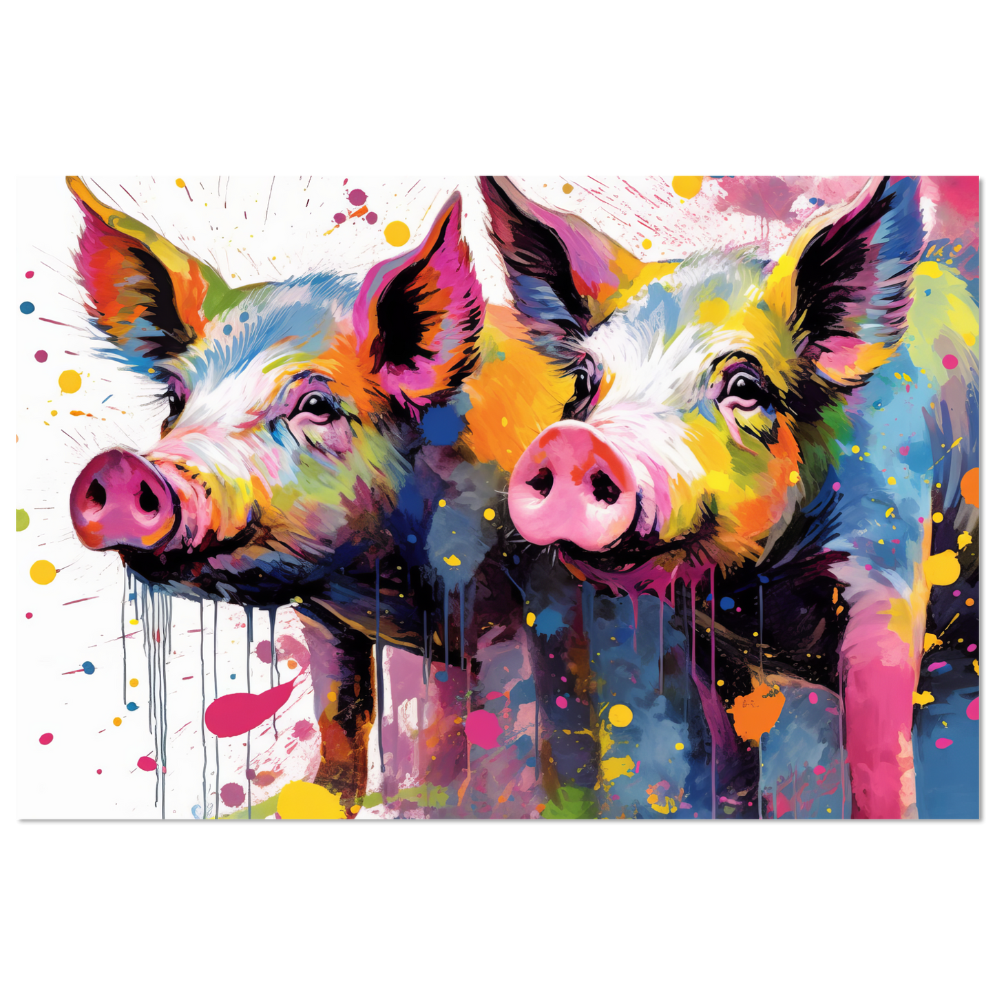 Pigs pig pop art (PIG16)