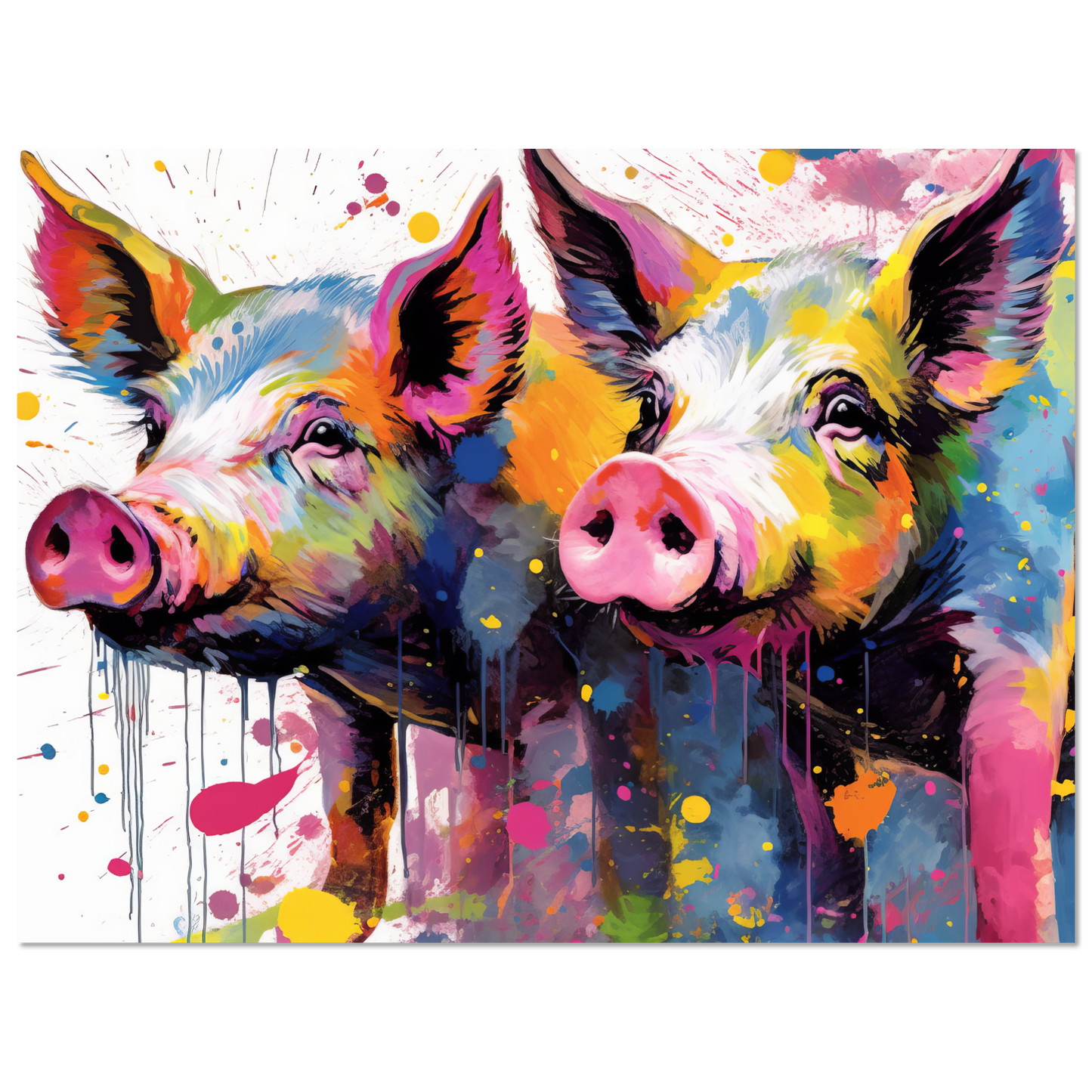 Pigs pig pop art (PIG16)