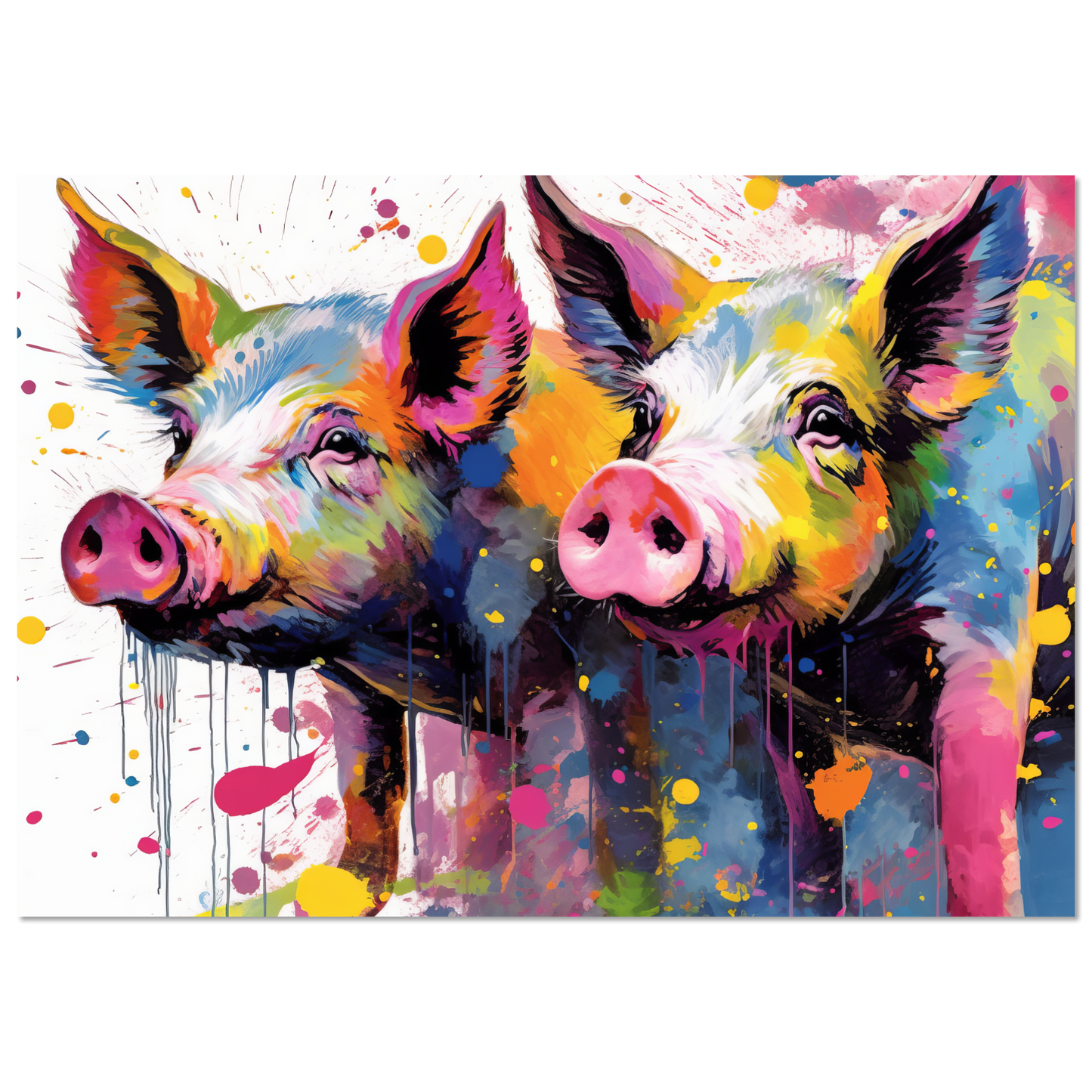 Pigs pig pop art (PIG16)