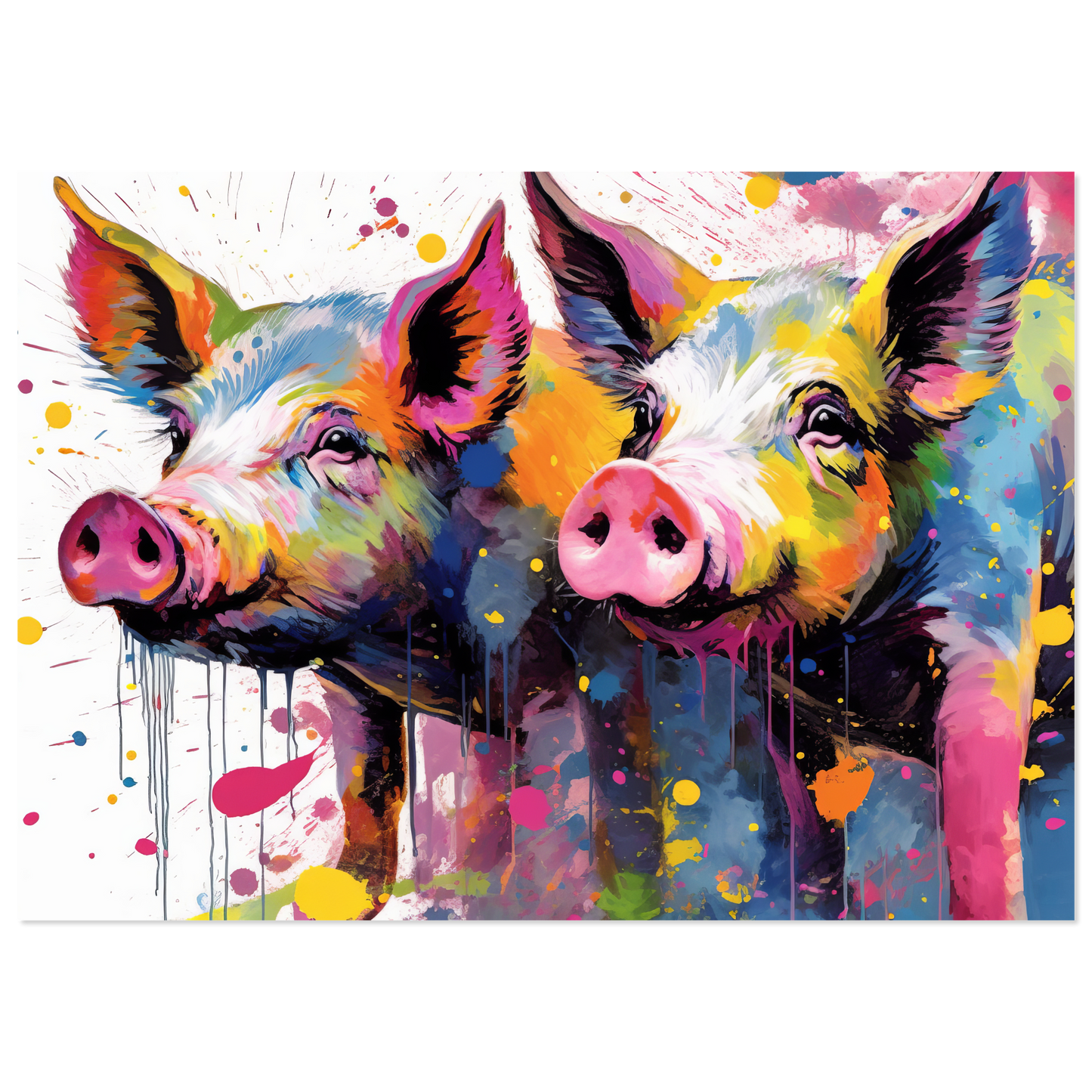 Pigs pig pop art (PIG16)