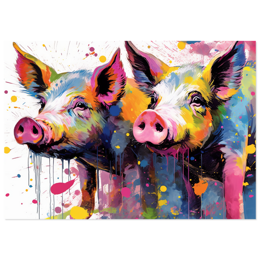 Pigs pig pop art (PIG16)