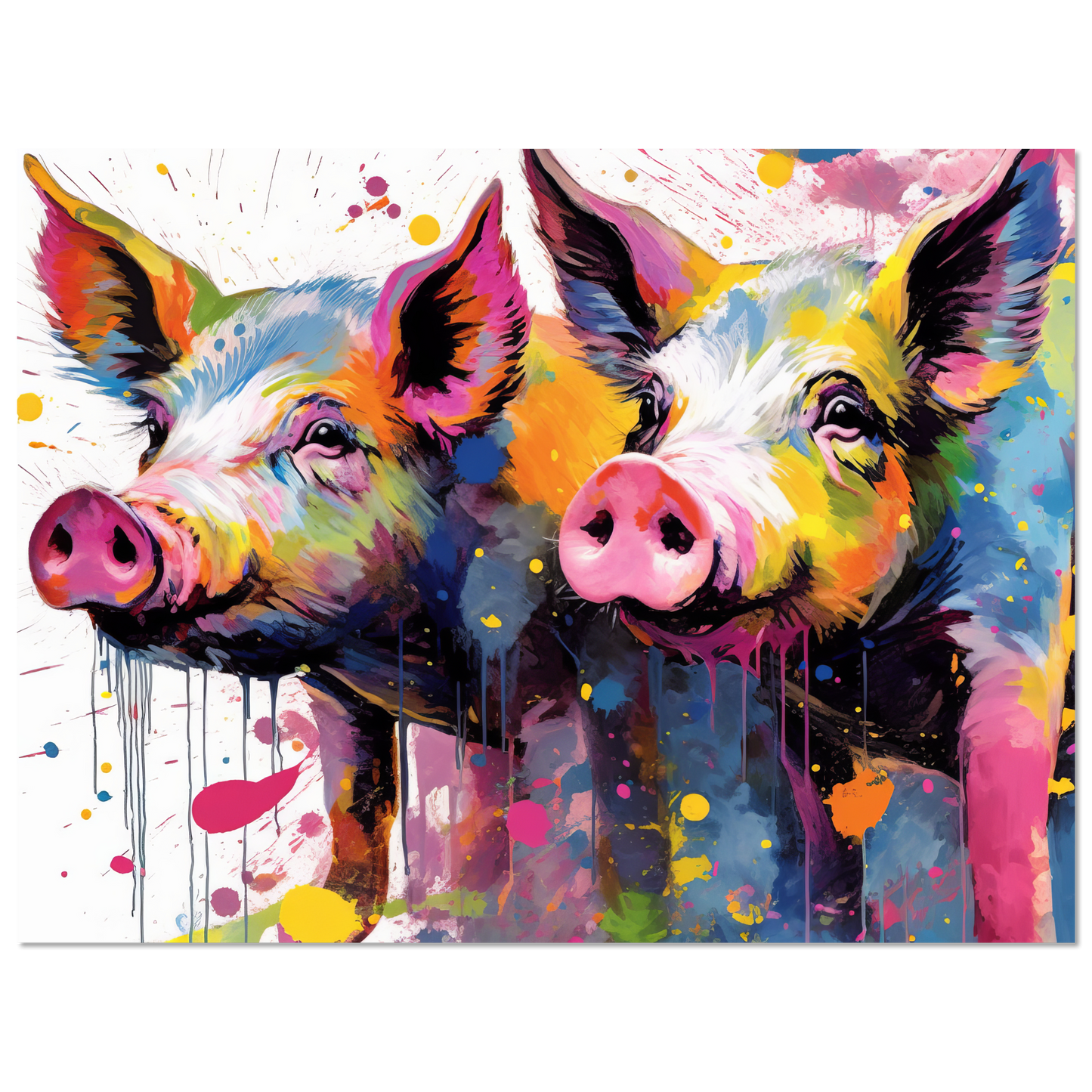 Pigs pig pop art (PIG16)
