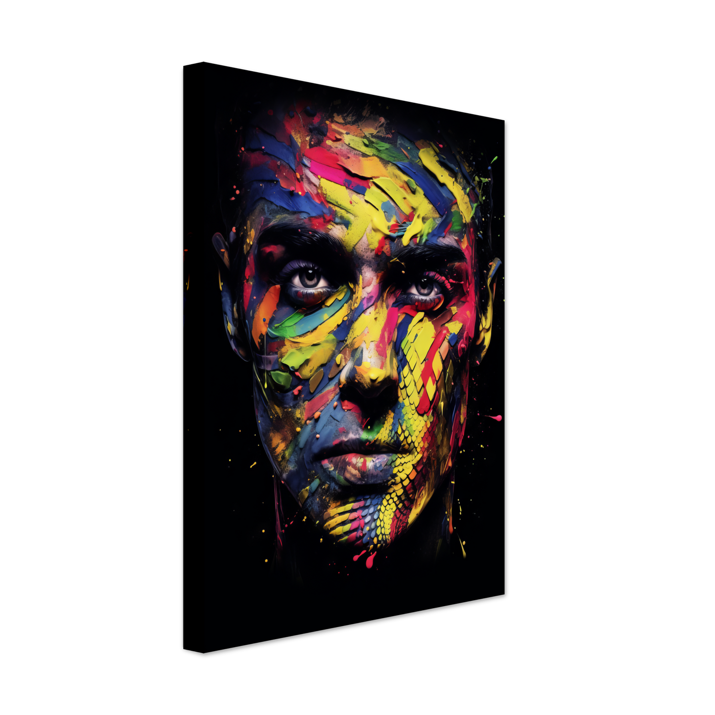 Mann Schuppen Schlange Pop-Art (POP36)