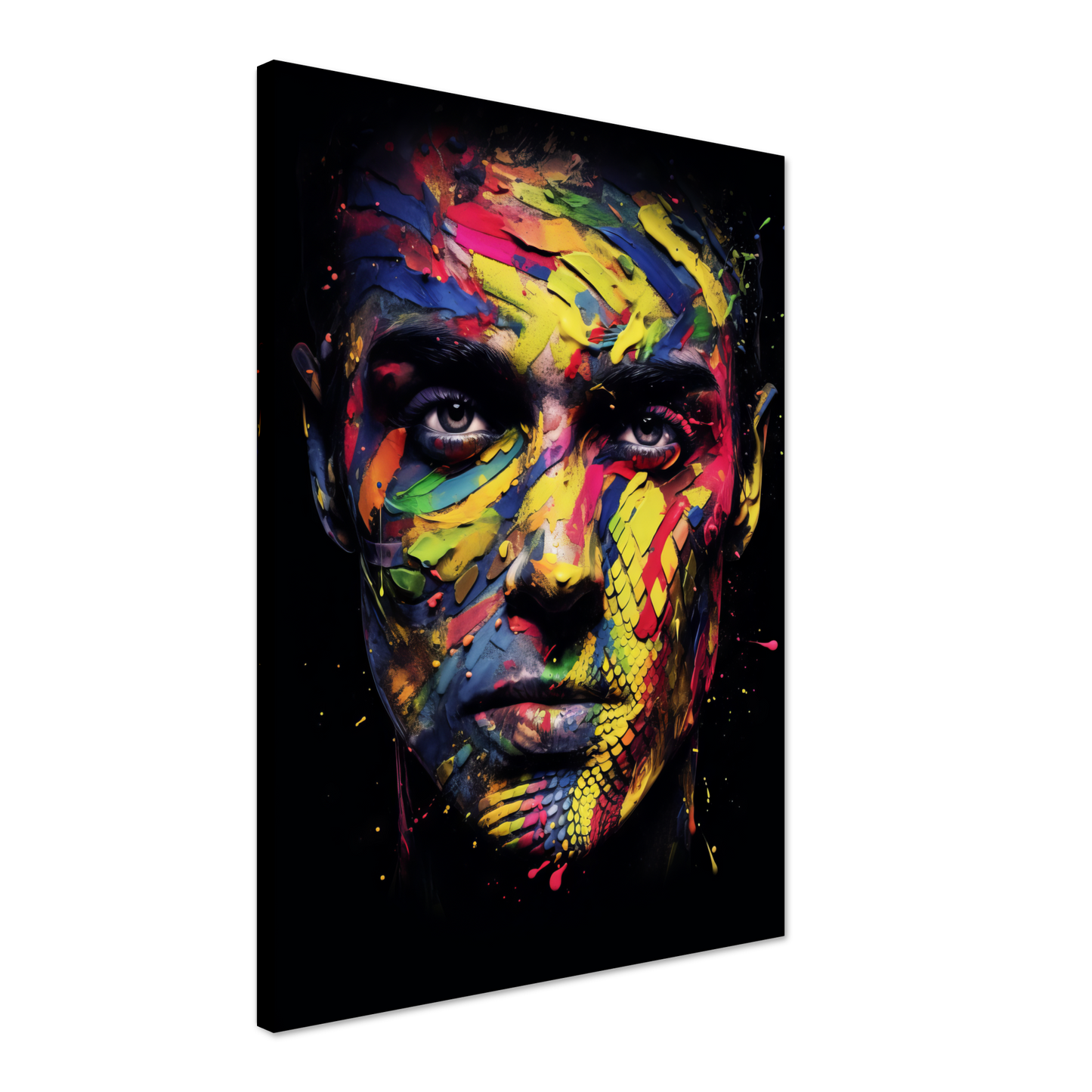 Mann Schuppen Schlange Pop-Art (POP36)