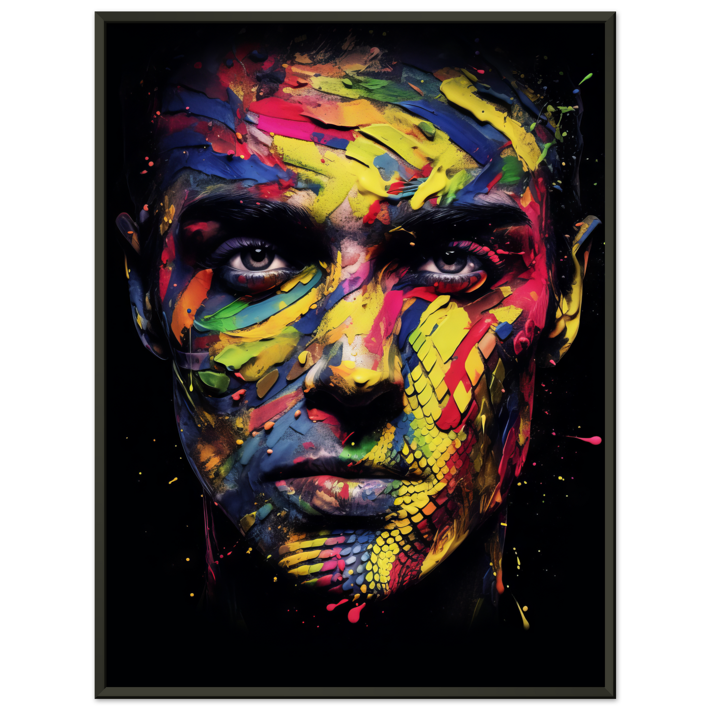 Mann Schuppen Schlange Pop-Art (POP36)