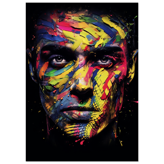 Man shed snake pop art (POP36)