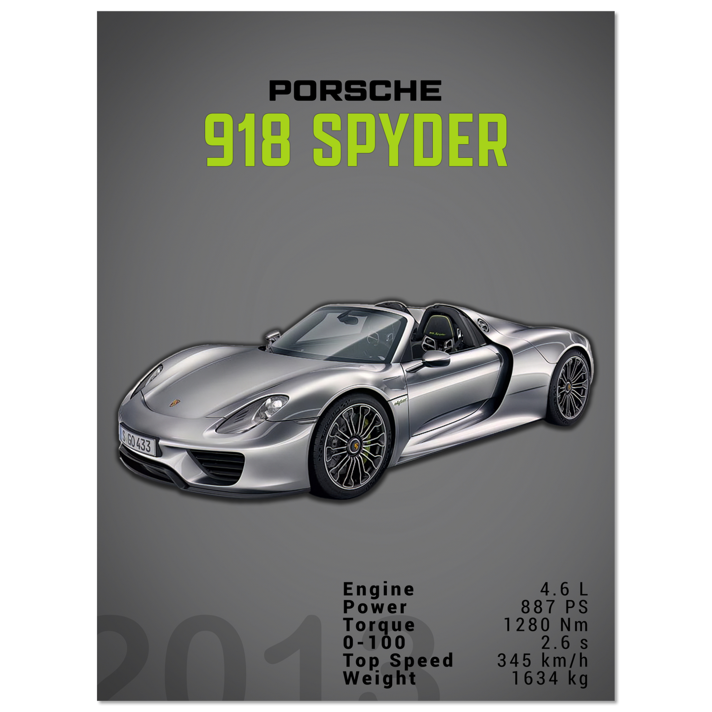 Porsche 918 Spyder (PORSCHE03D)