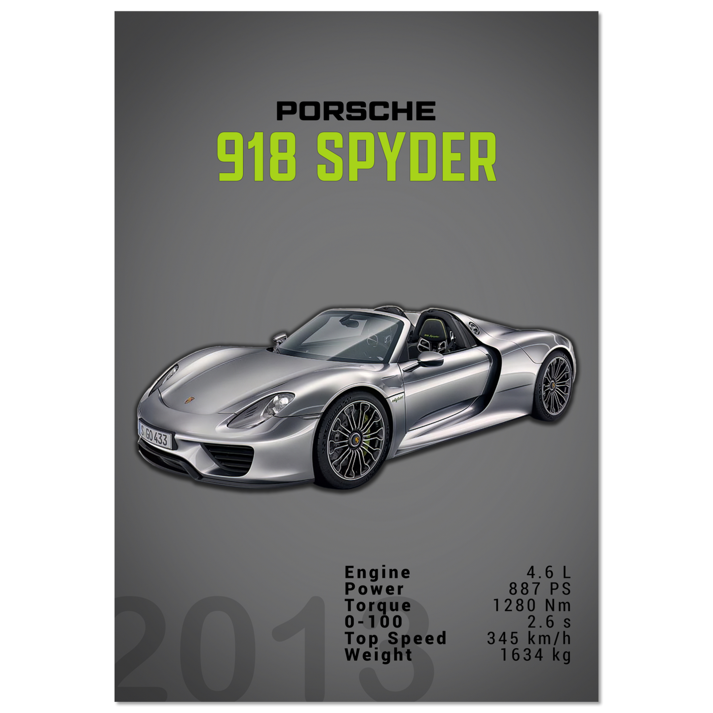 Porsche 918 Spyder (PORSCHE03D)
