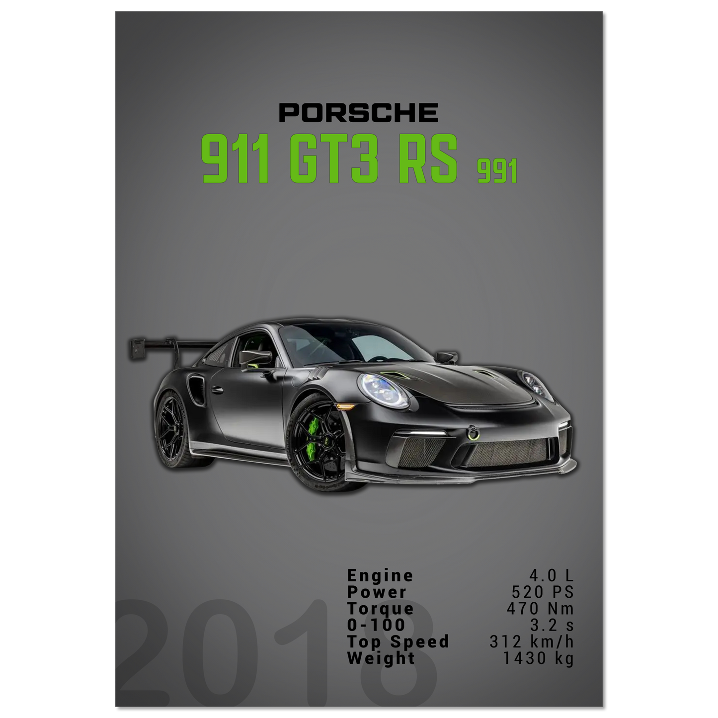 Porsche 991 (991) GT3 RS (PORSCHE07D)