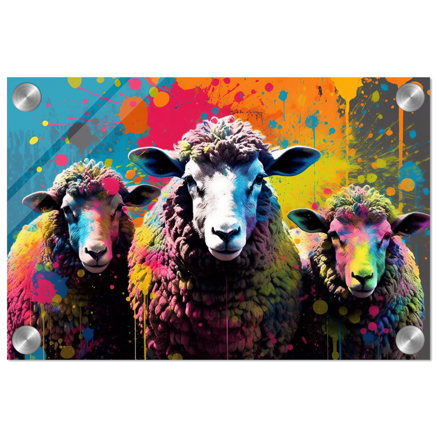 Schafe Schaf Pop-Art (SHEEP17)