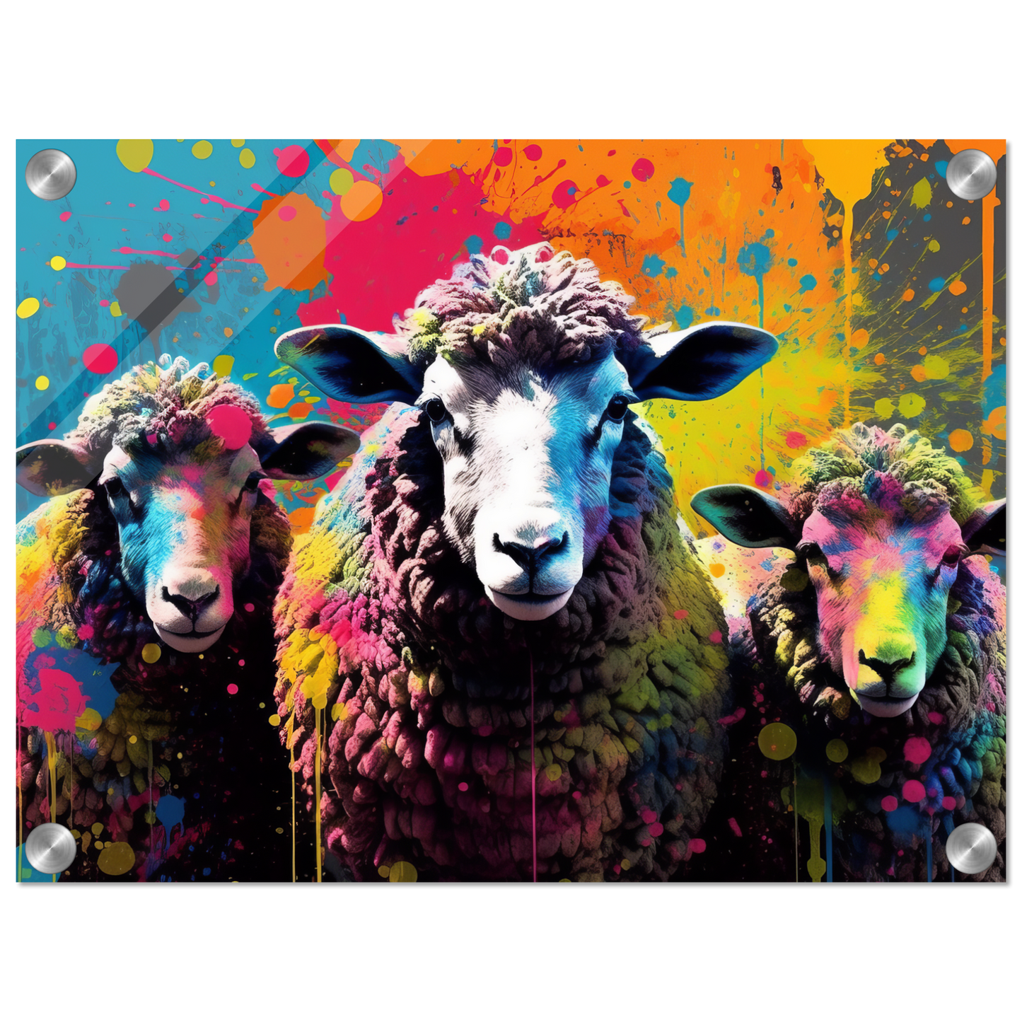Schafe Schaf Pop-Art (SHEEP17)