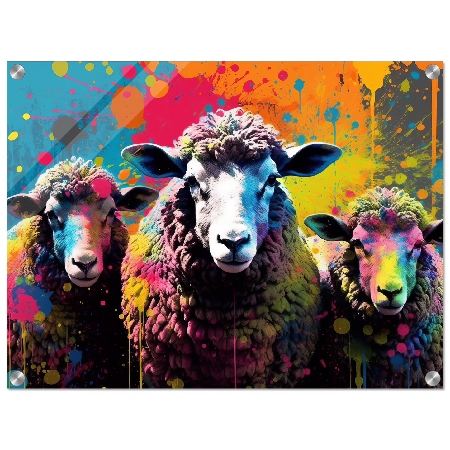 Schafe Schaf Pop-Art (SHEEP17)