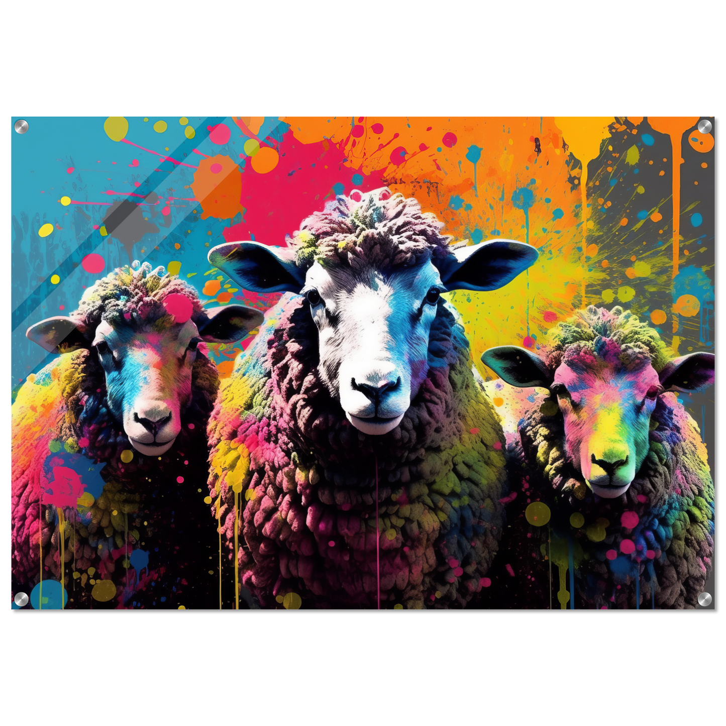 Schafe Schaf Pop-Art (SHEEP17)