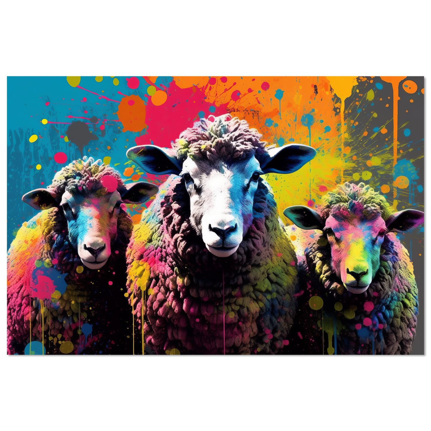 Schafe Schaf Pop-Art (SHEEP17)