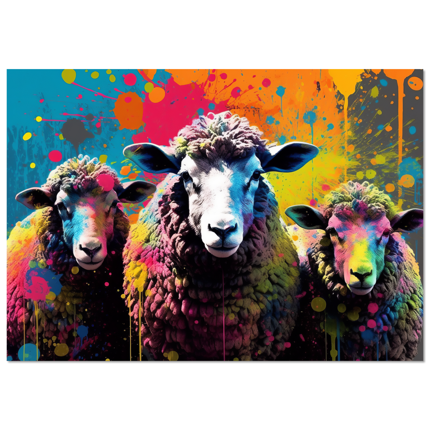 Schafe Schaf Pop-Art (SHEEP17)