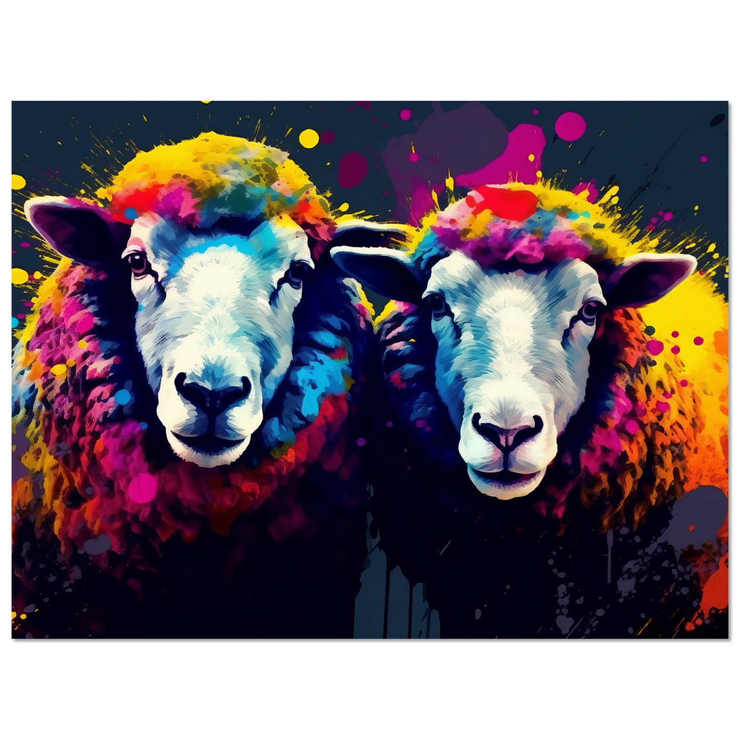 Schafe Schaf Pop-Art (SHEEP18)