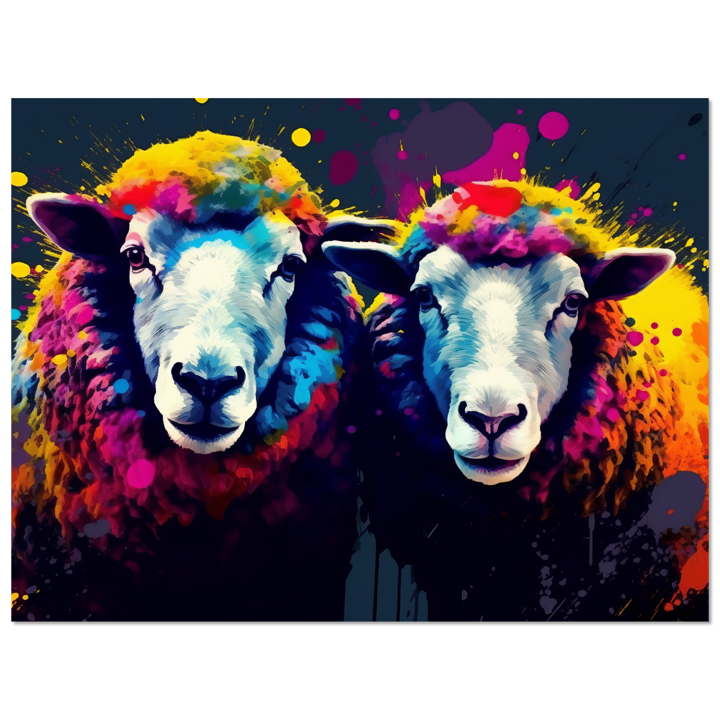 Schafe Schaf Pop-Art (SHEEP18)