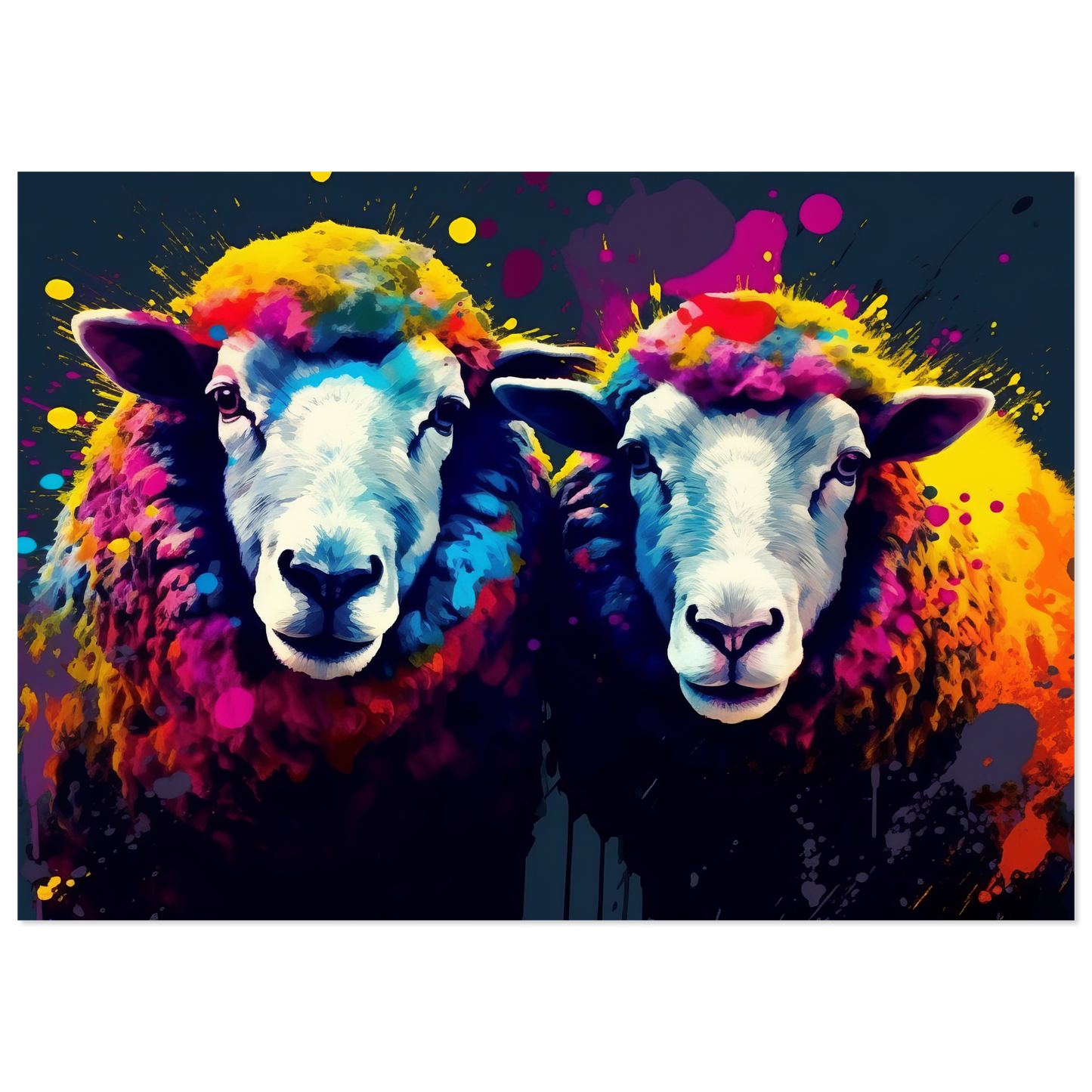 Schafe Schaf Pop-Art (SHEEP18)