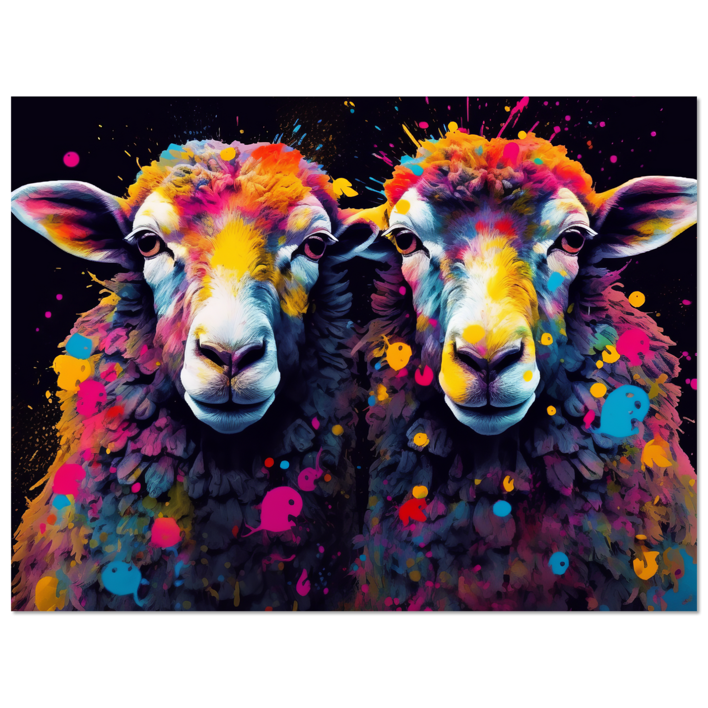 Schafe Schaf Pop-Art (SHEEP19)