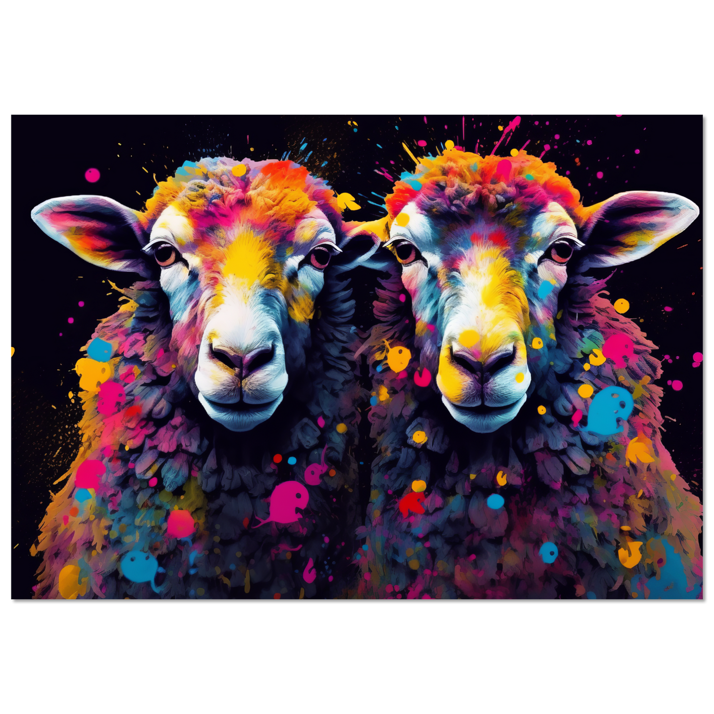 Schafe Schaf Pop-Art (SHEEP19)