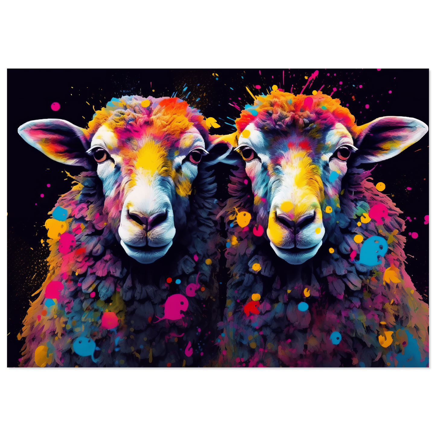 Schafe Schaf Pop-Art (SHEEP19)