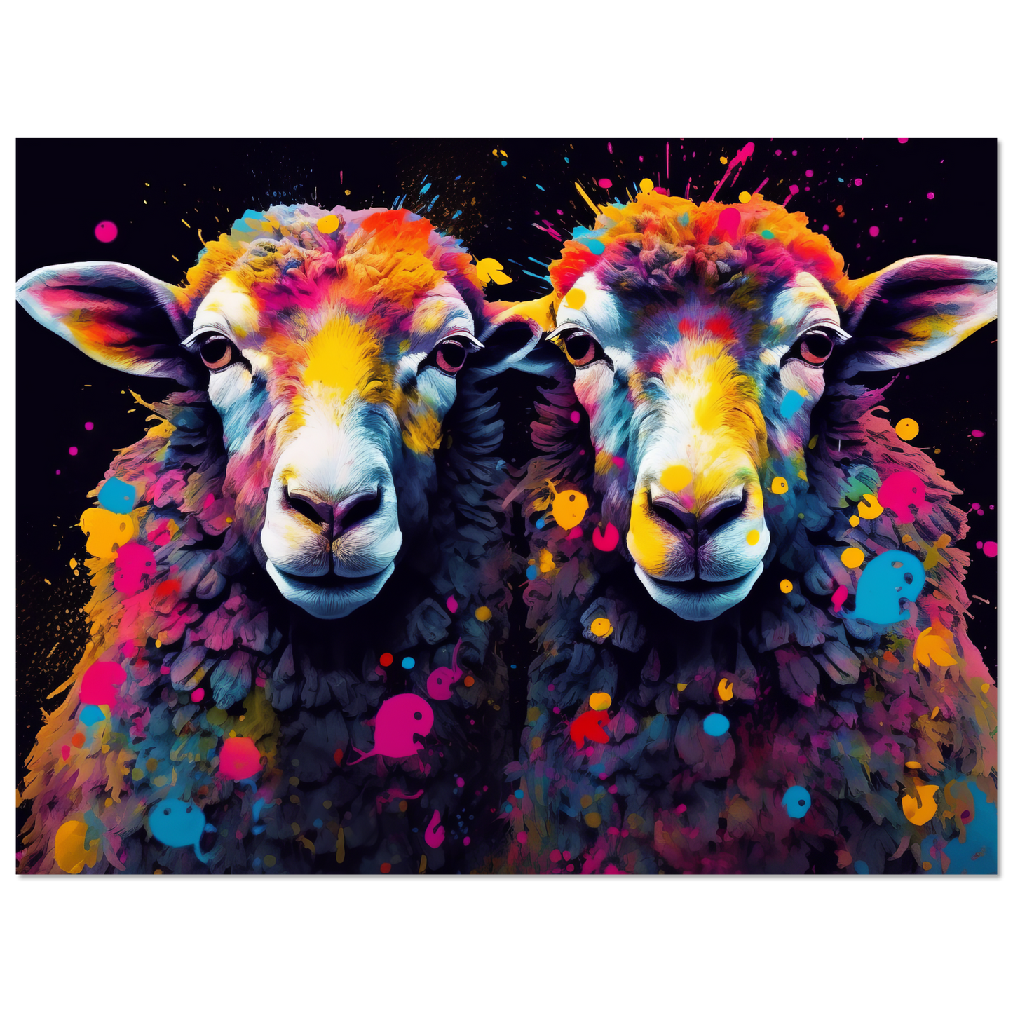 Schafe Schaf Pop-Art (SHEEP19)