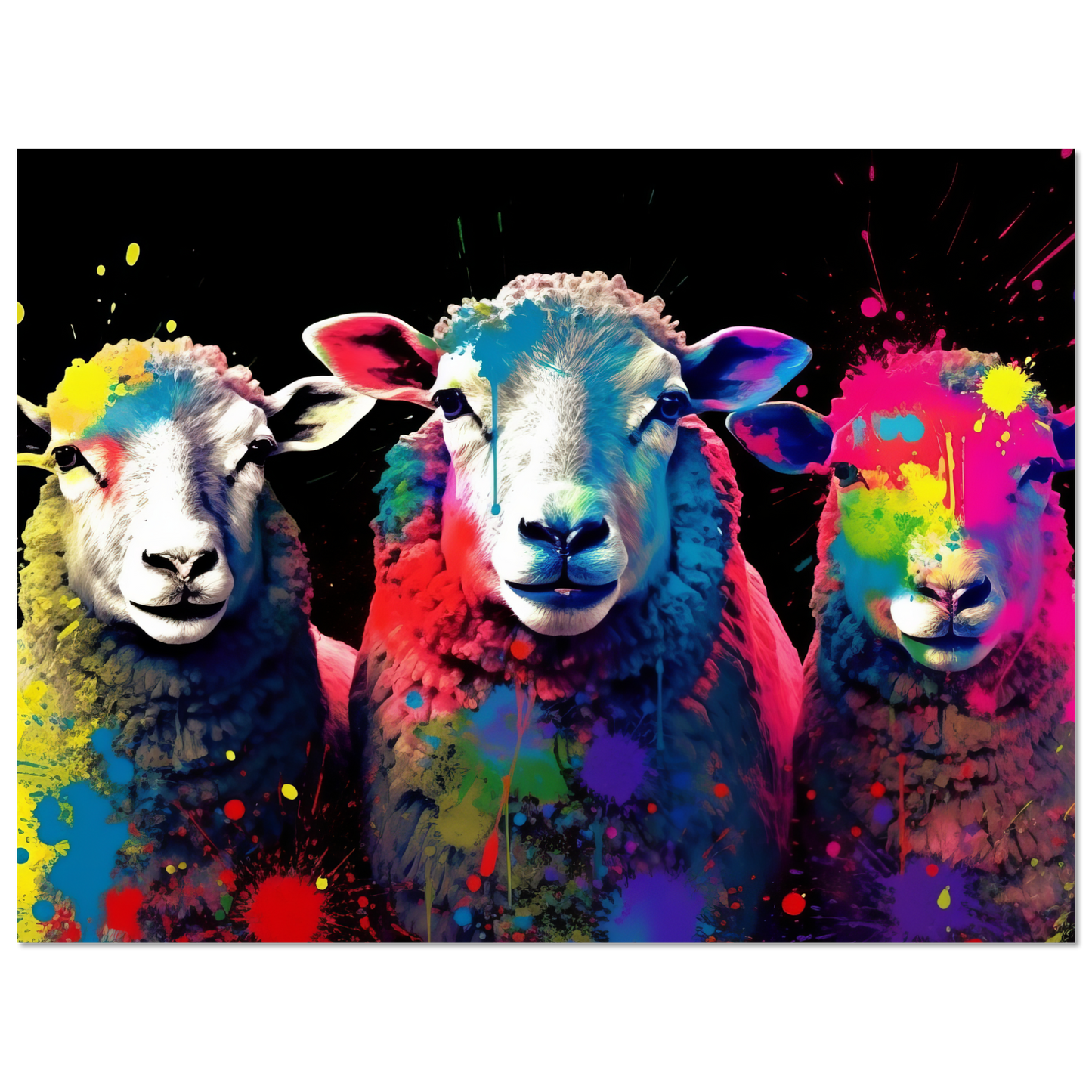 Schafe Schaf Pop-Art (SHEEP20)