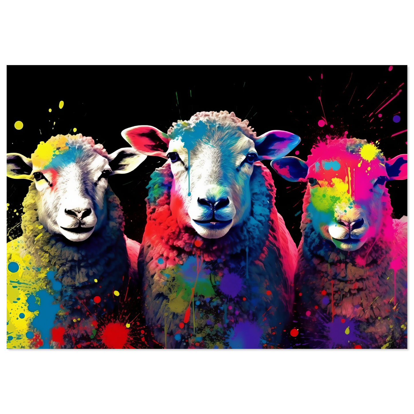 Schafe Schaf Pop-Art (SHEEP20)