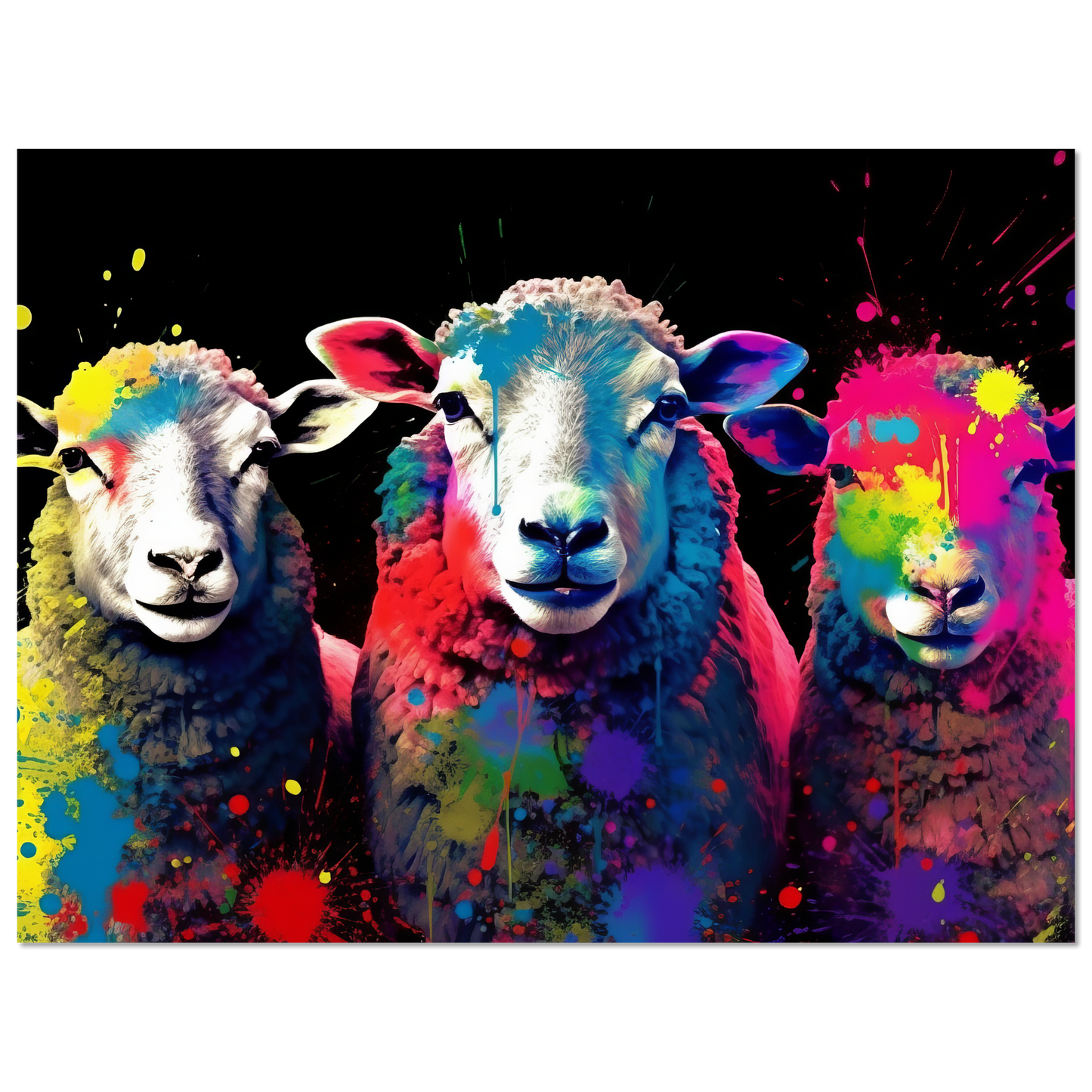 Schafe Schaf Pop-Art (SHEEP20)