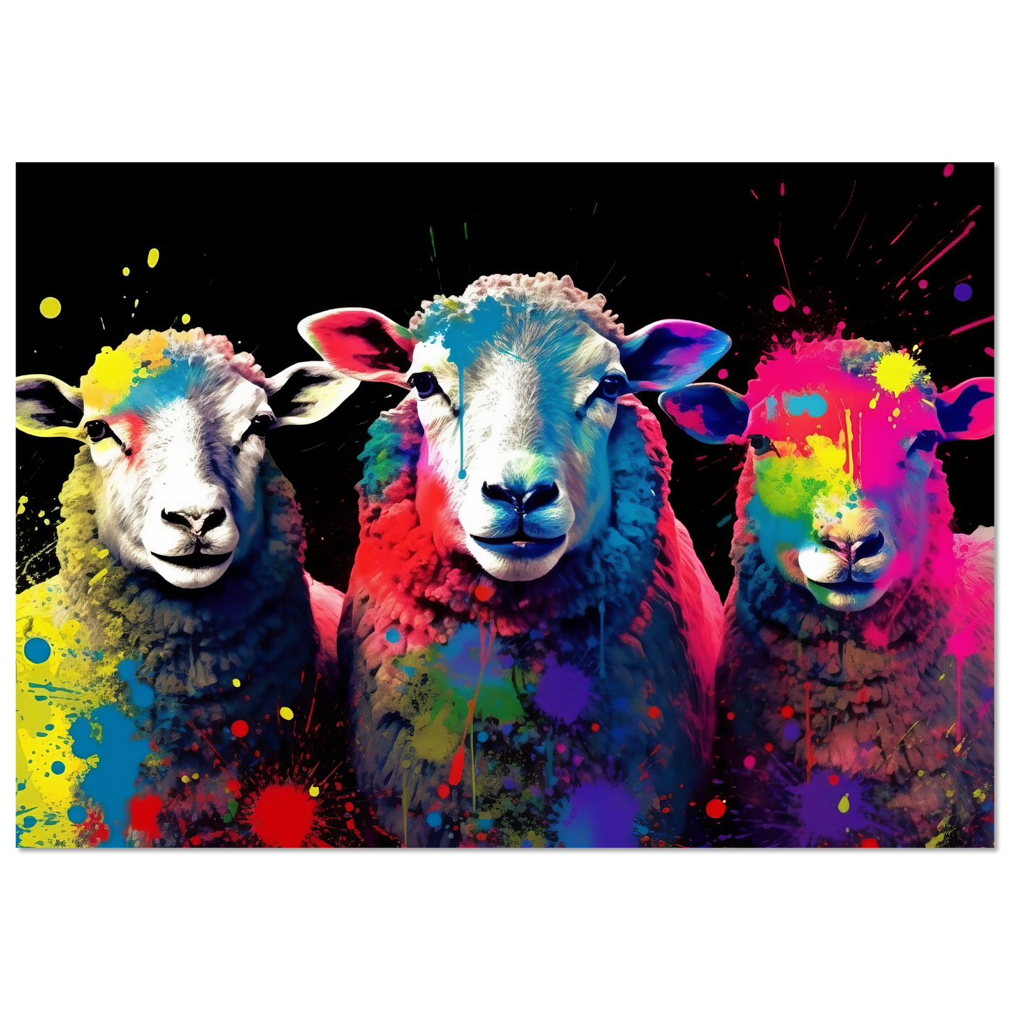 Schafe Schaf Pop-Art (SHEEP20)